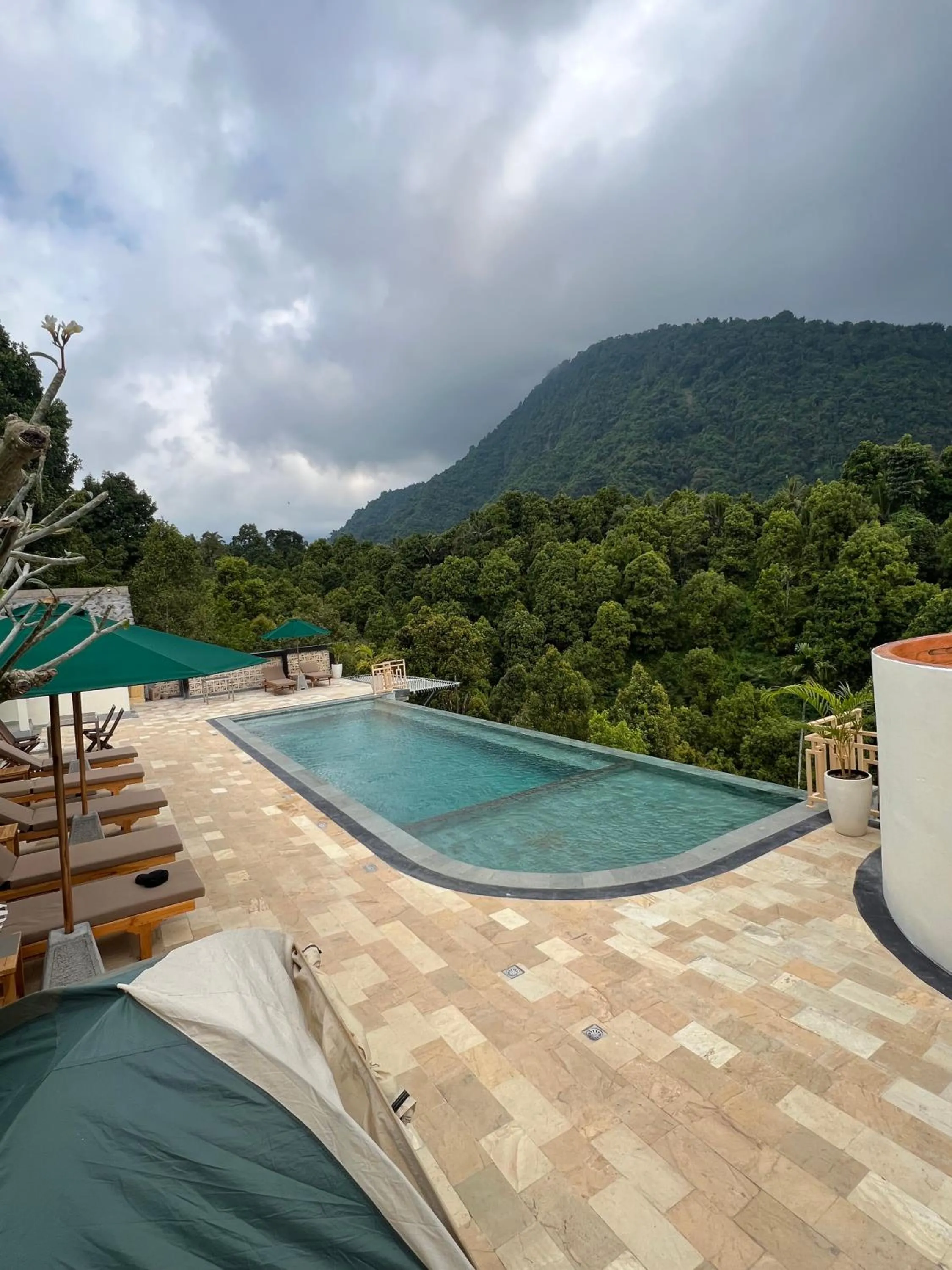Pool view in Munduk Kupang Sekumpul Villa