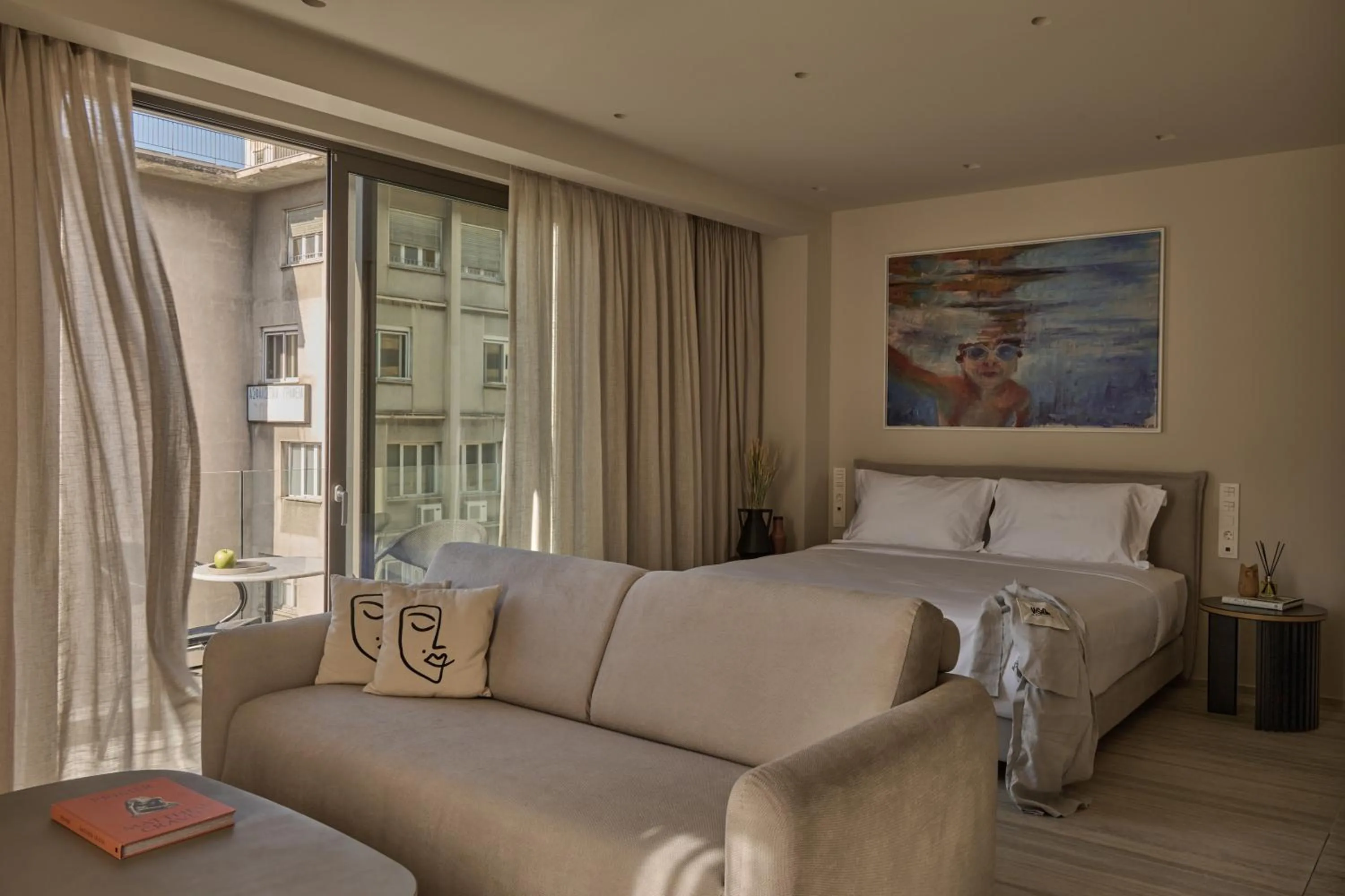 Bed in VISION OMONIA, ATHENS