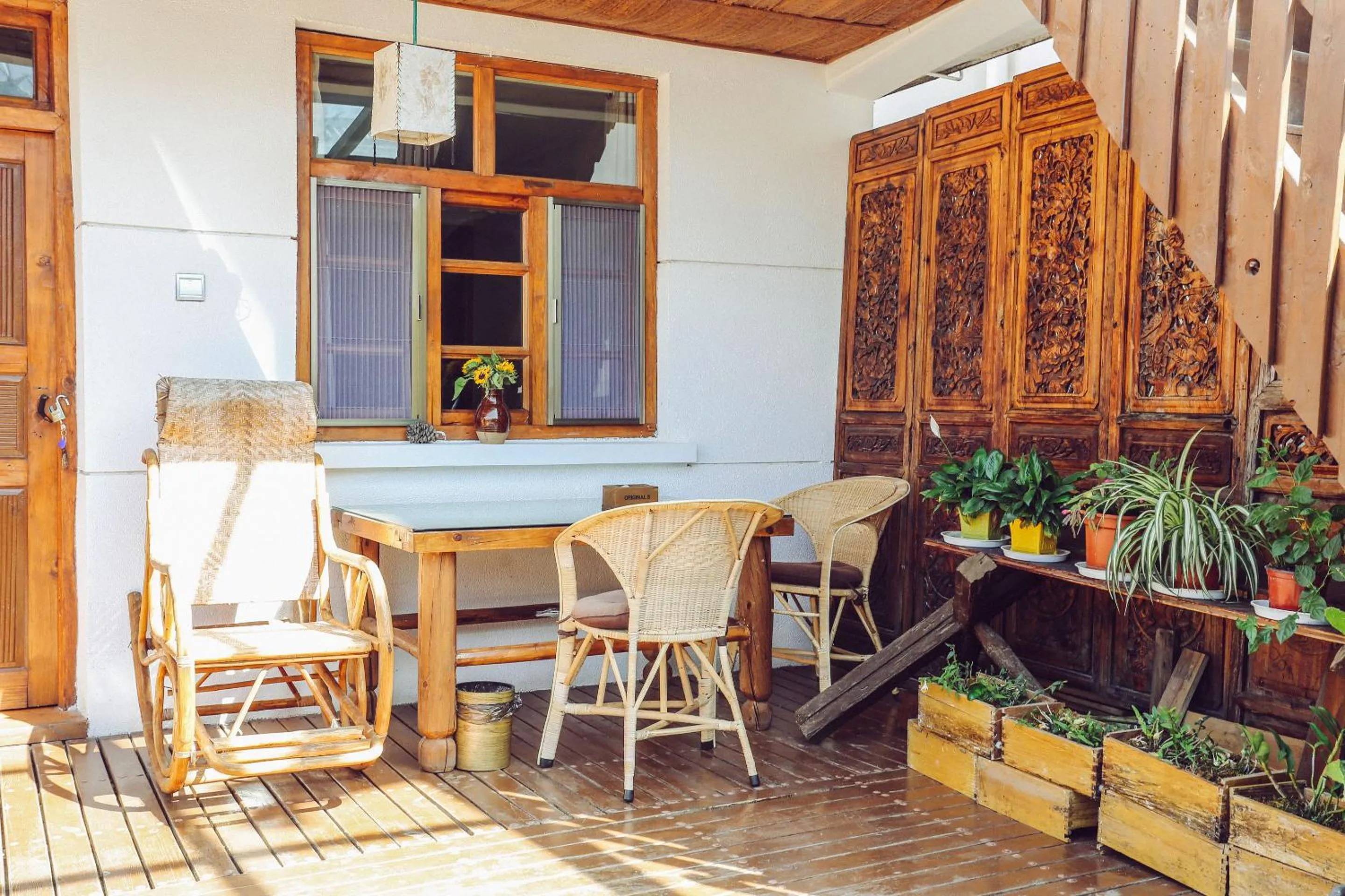 Balcony/Terrace in Cabin 7 Inn