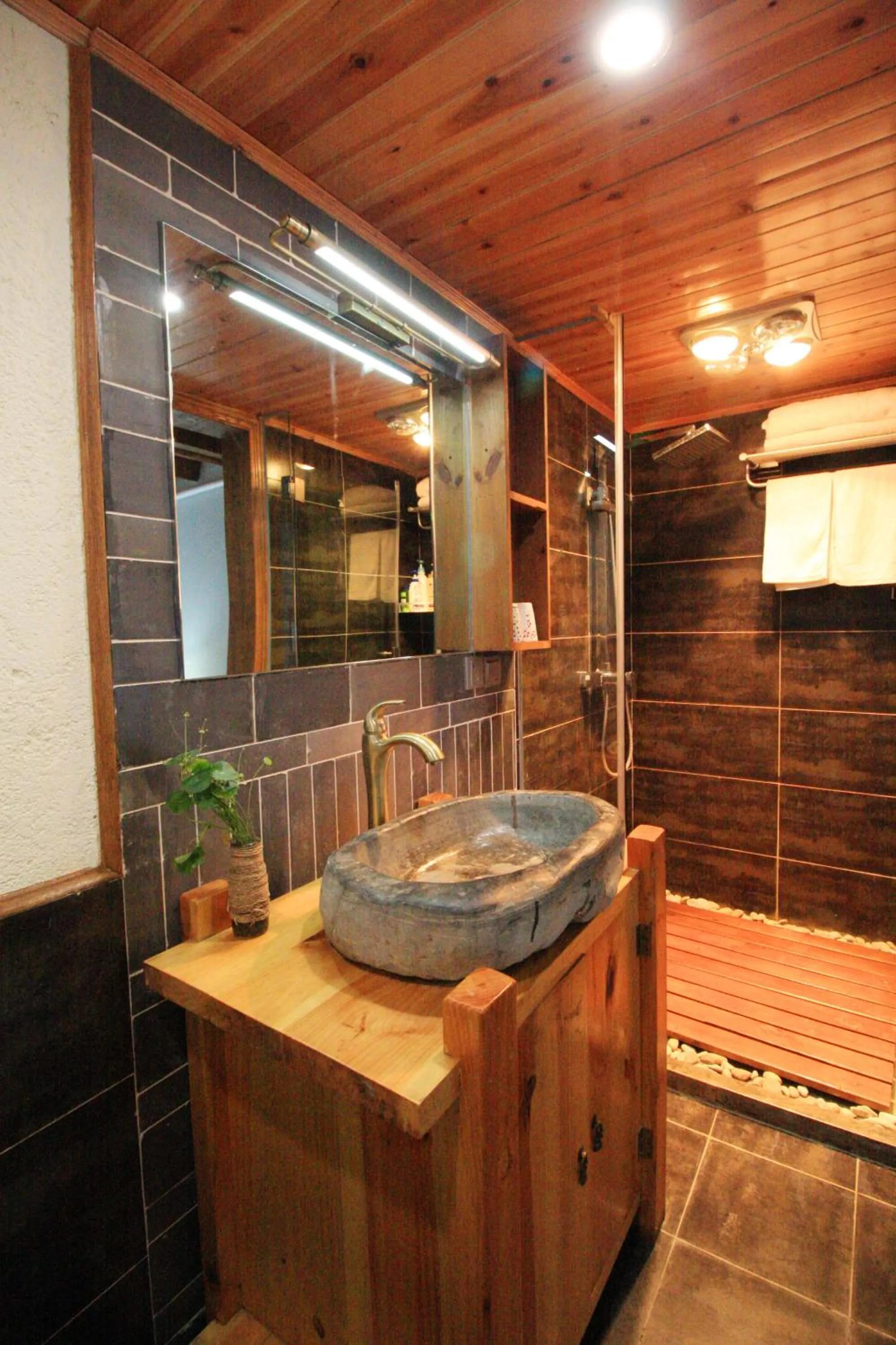 Shower in Cabin 7 Inn