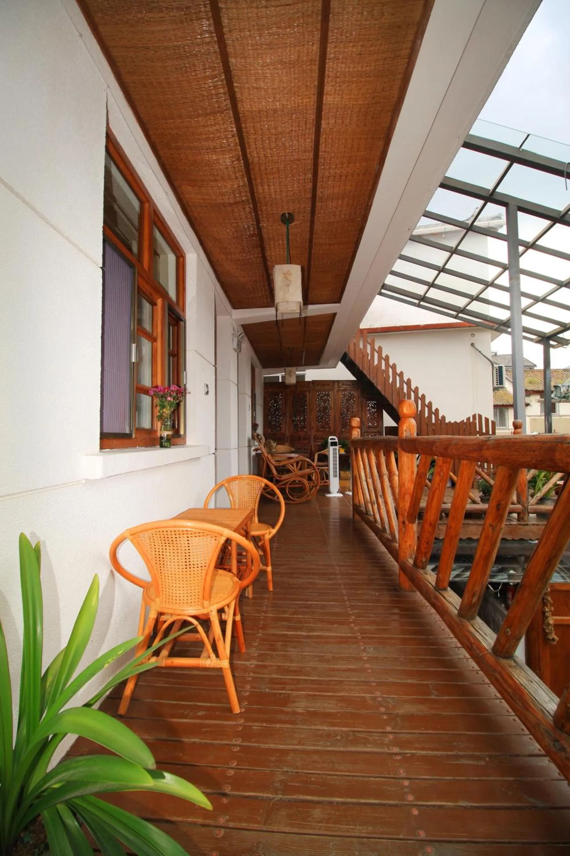 Balcony/Terrace in Cabin 7 Inn