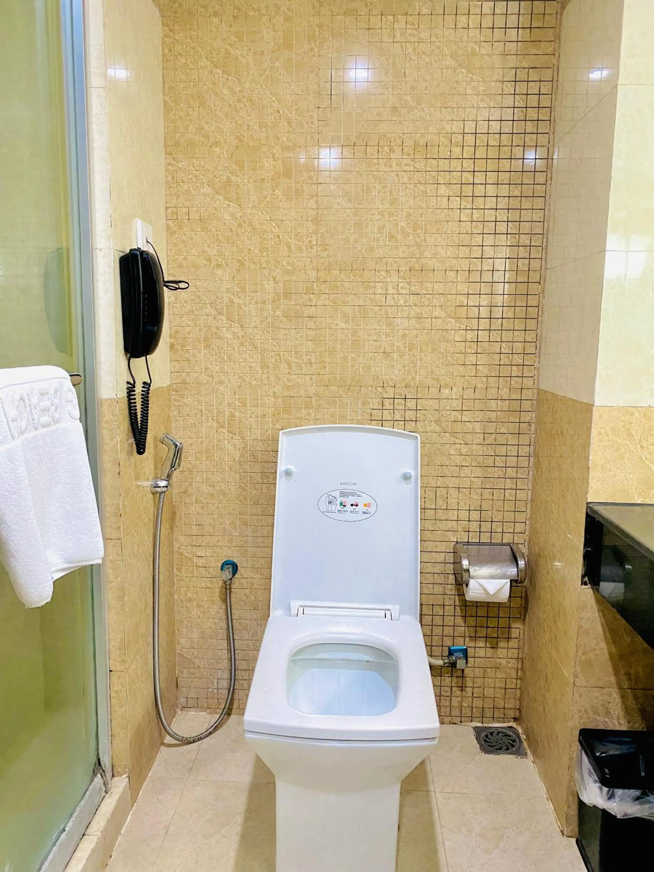 Toilet in Long Beach Hotel