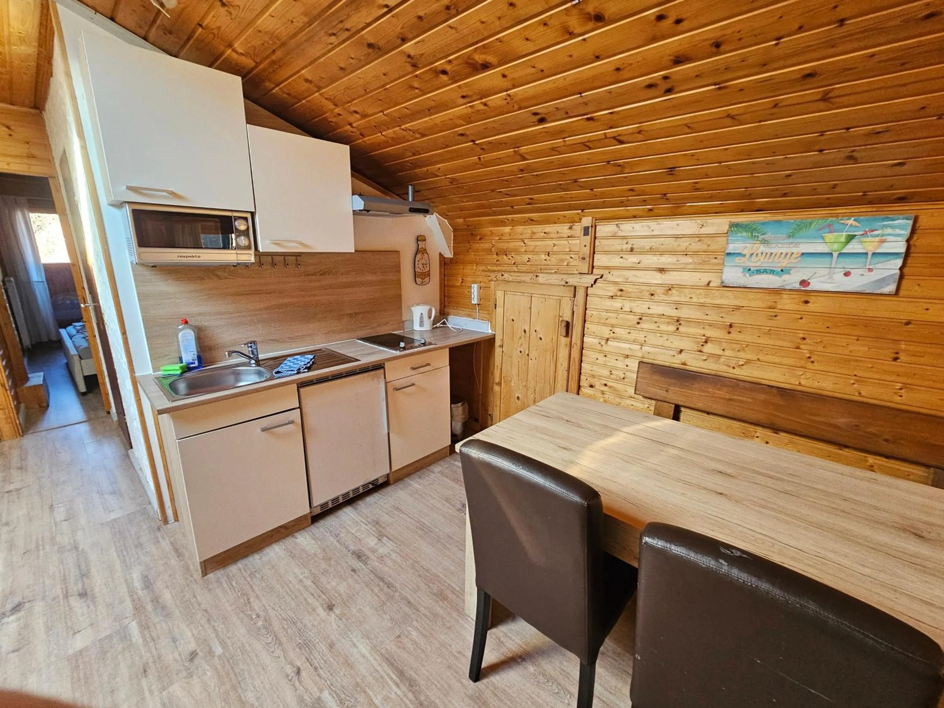 Kitchen or kitchenette in Karawanken Lodge