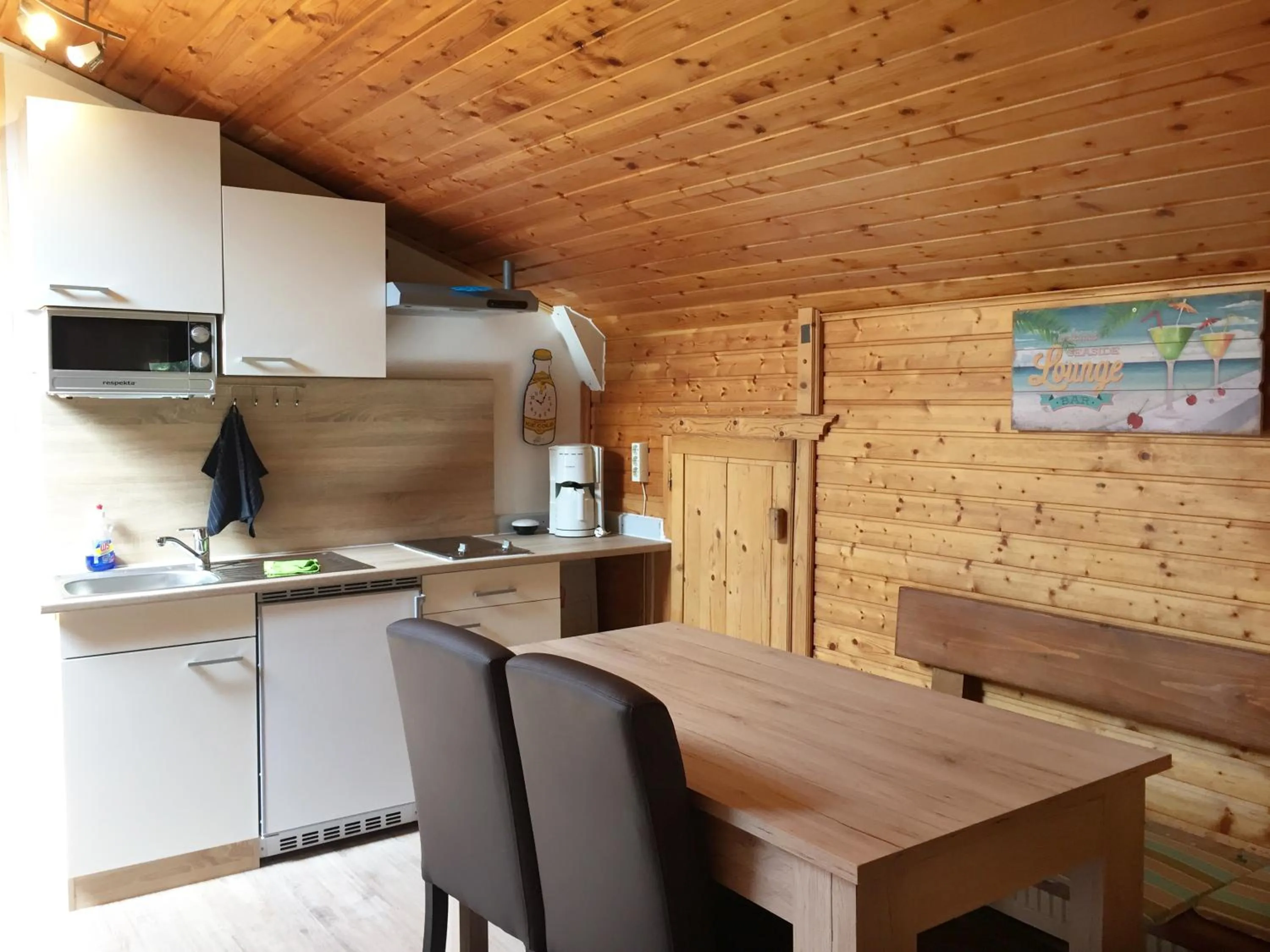 Kitchen or kitchenette in Karawanken Lodge