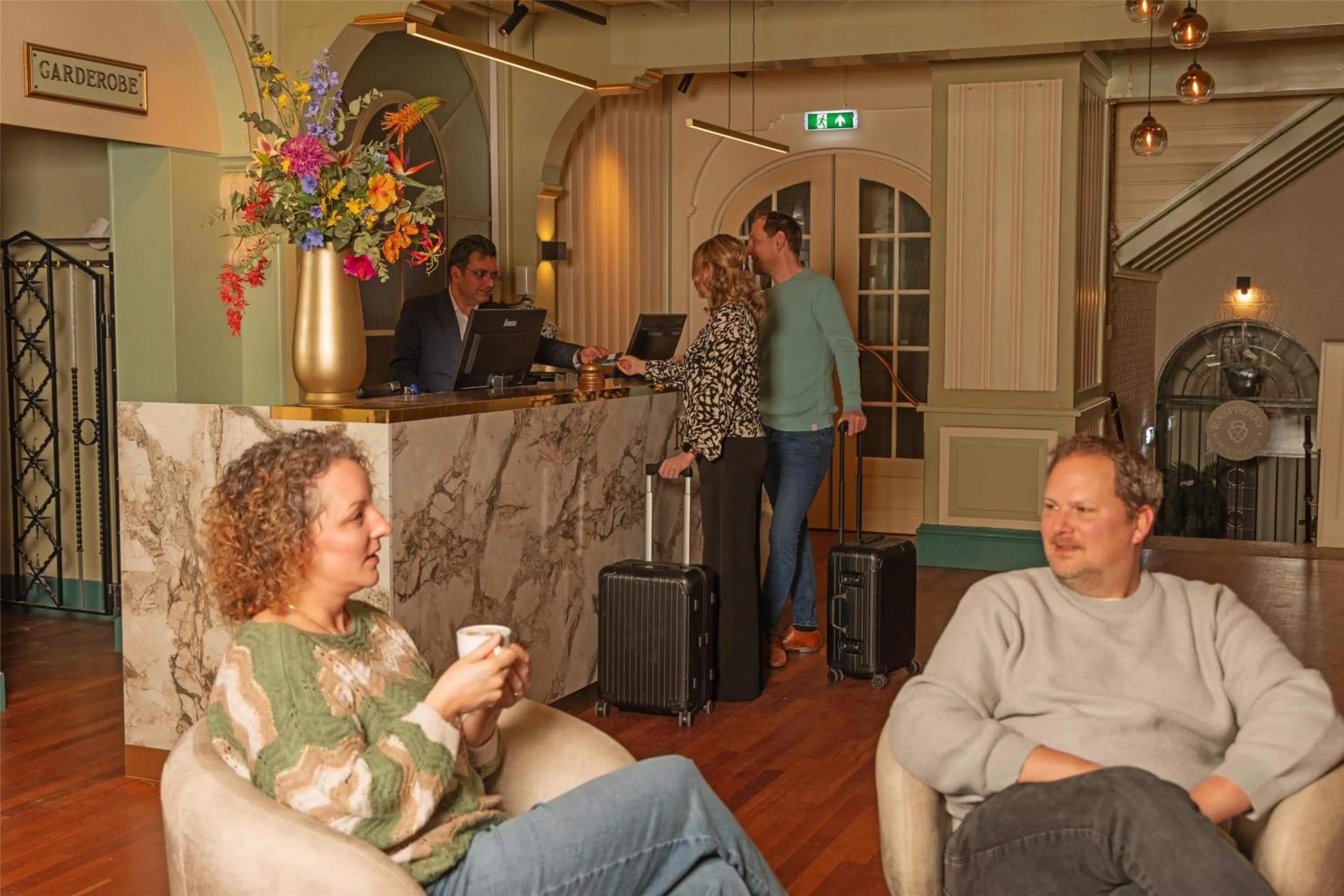 Lobby or reception in Hotel Spaander BW Signature Collection