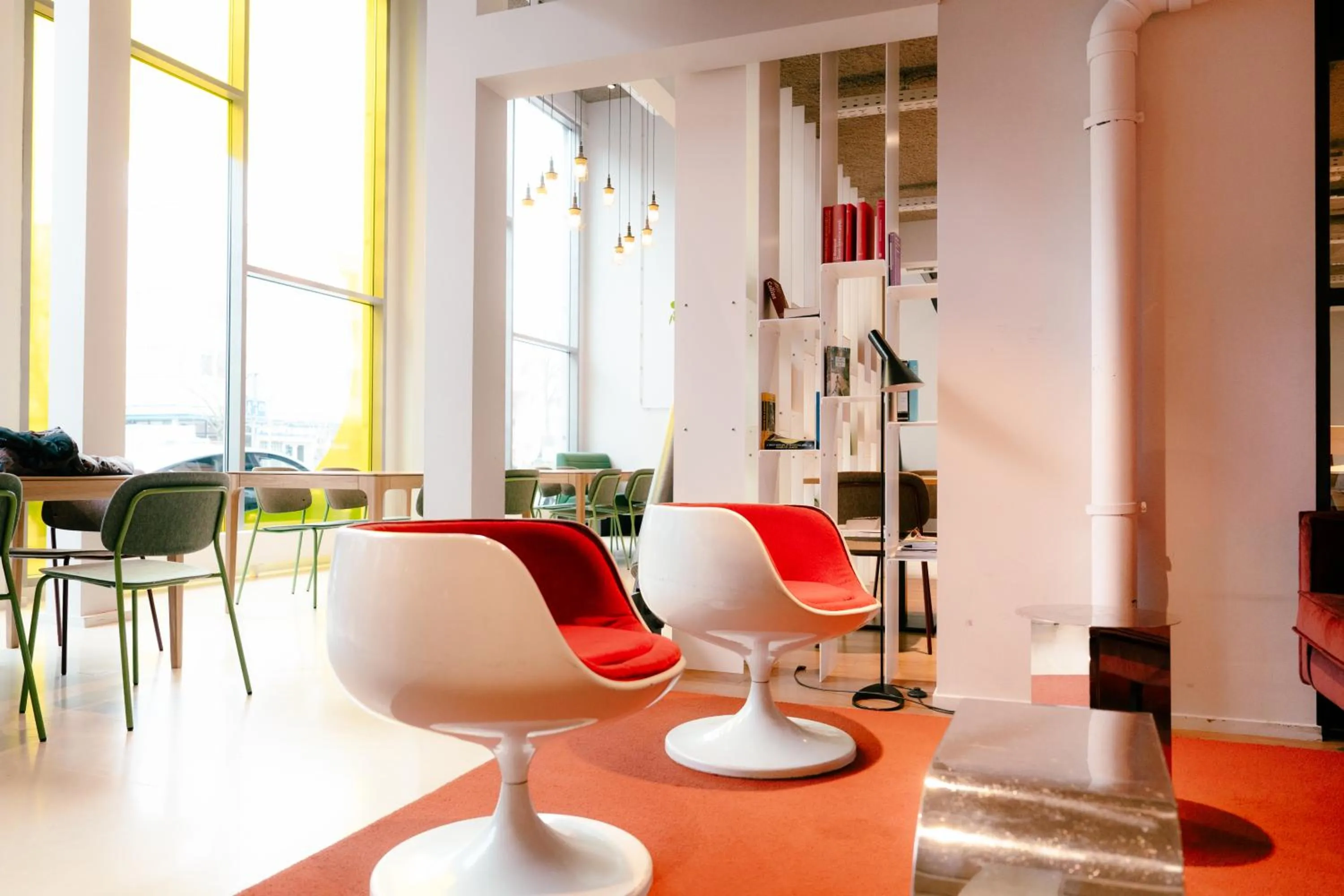 Seating area in The Social Hub The Hague