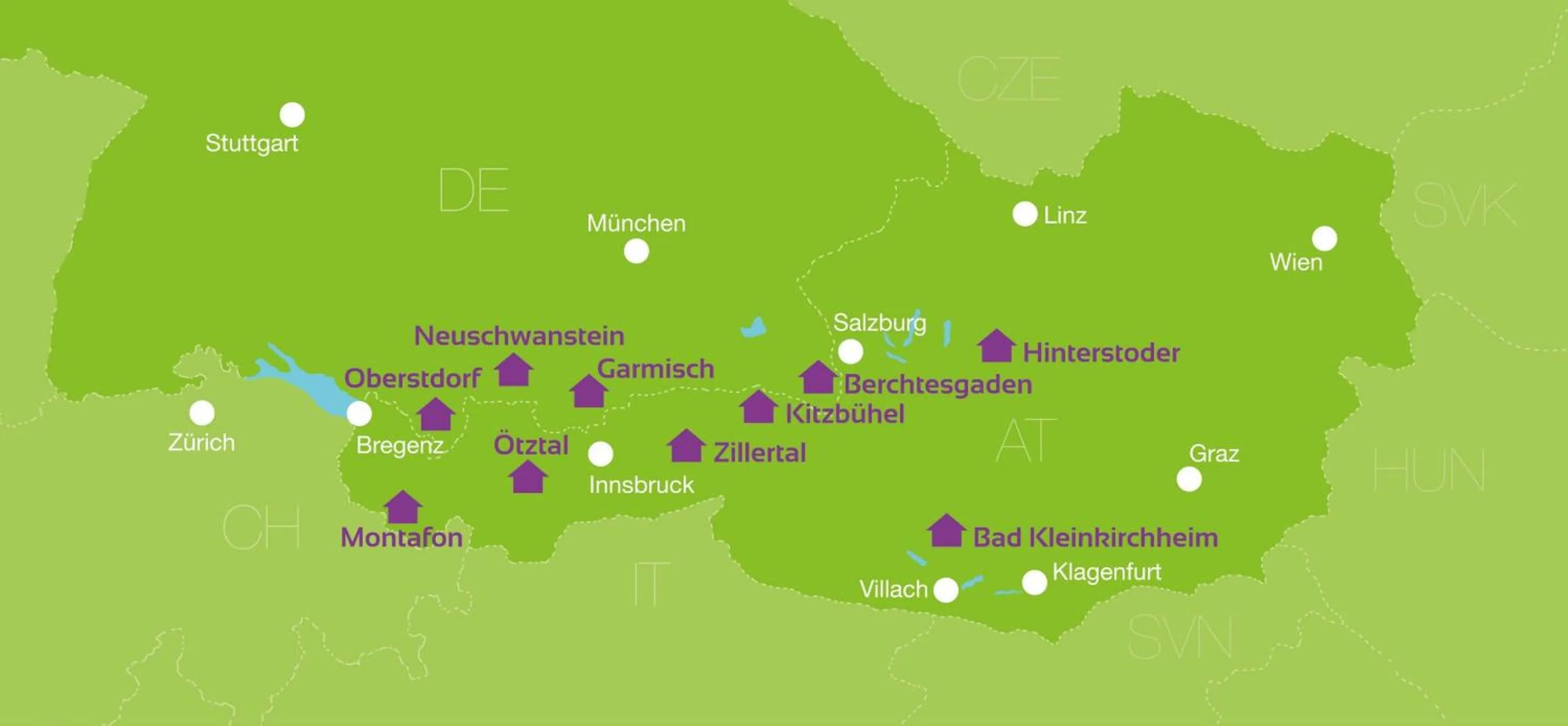 Location in Explorer Hotel Berchtesgaden