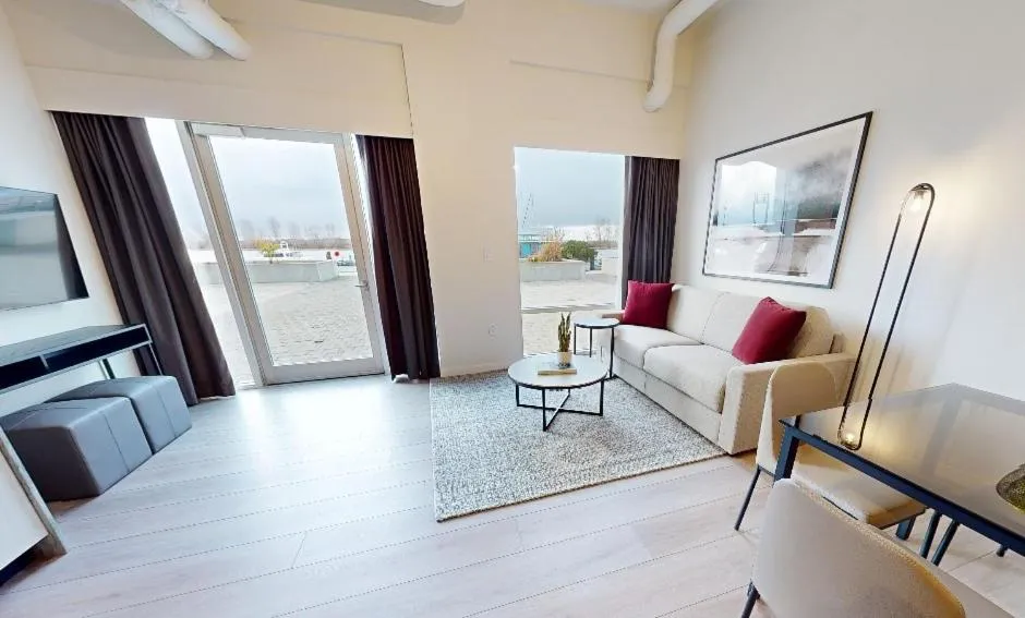 Seating area in Steveston Waterfront Hotel