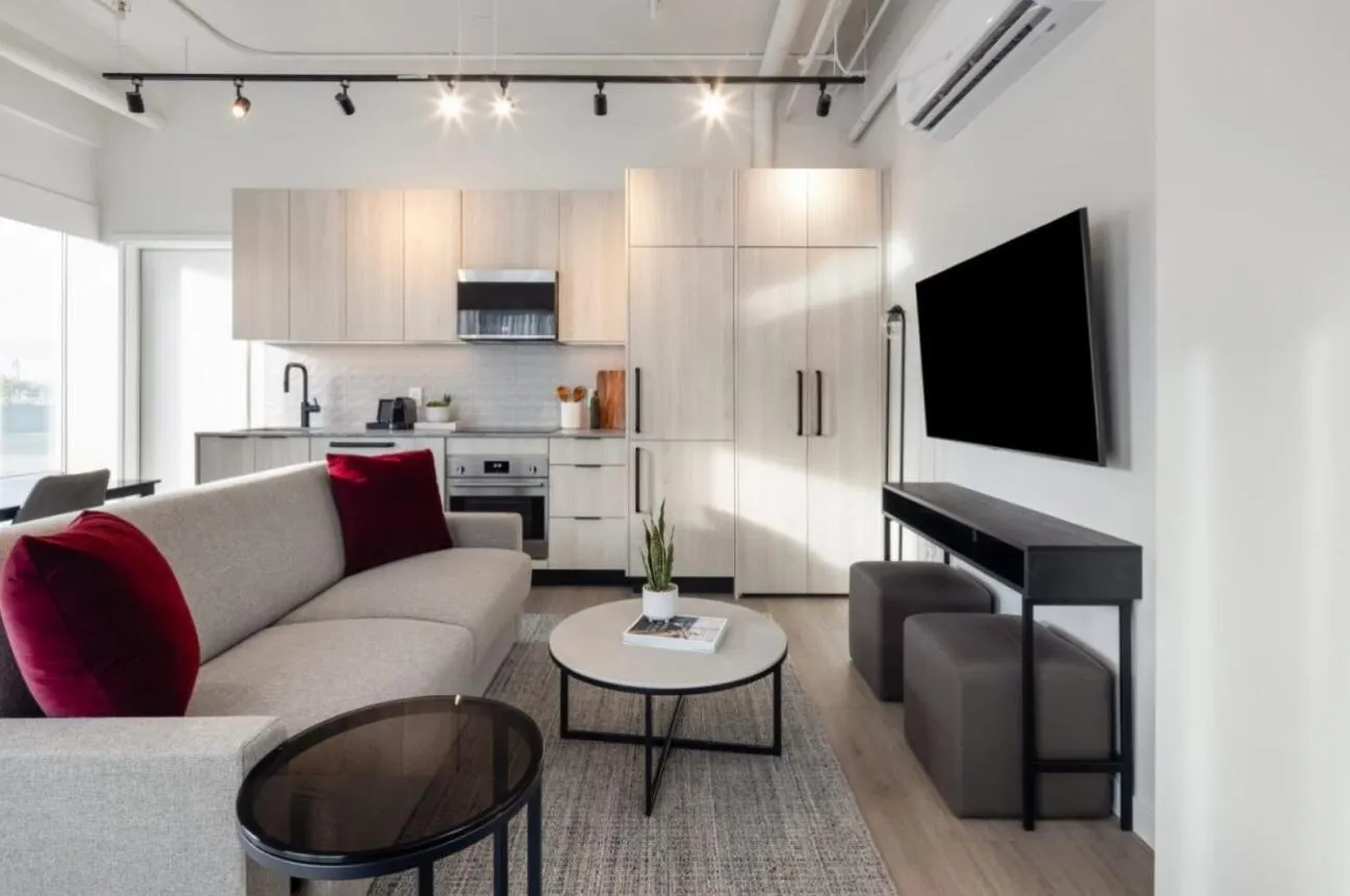 Seating area in Steveston Waterfront Hotel