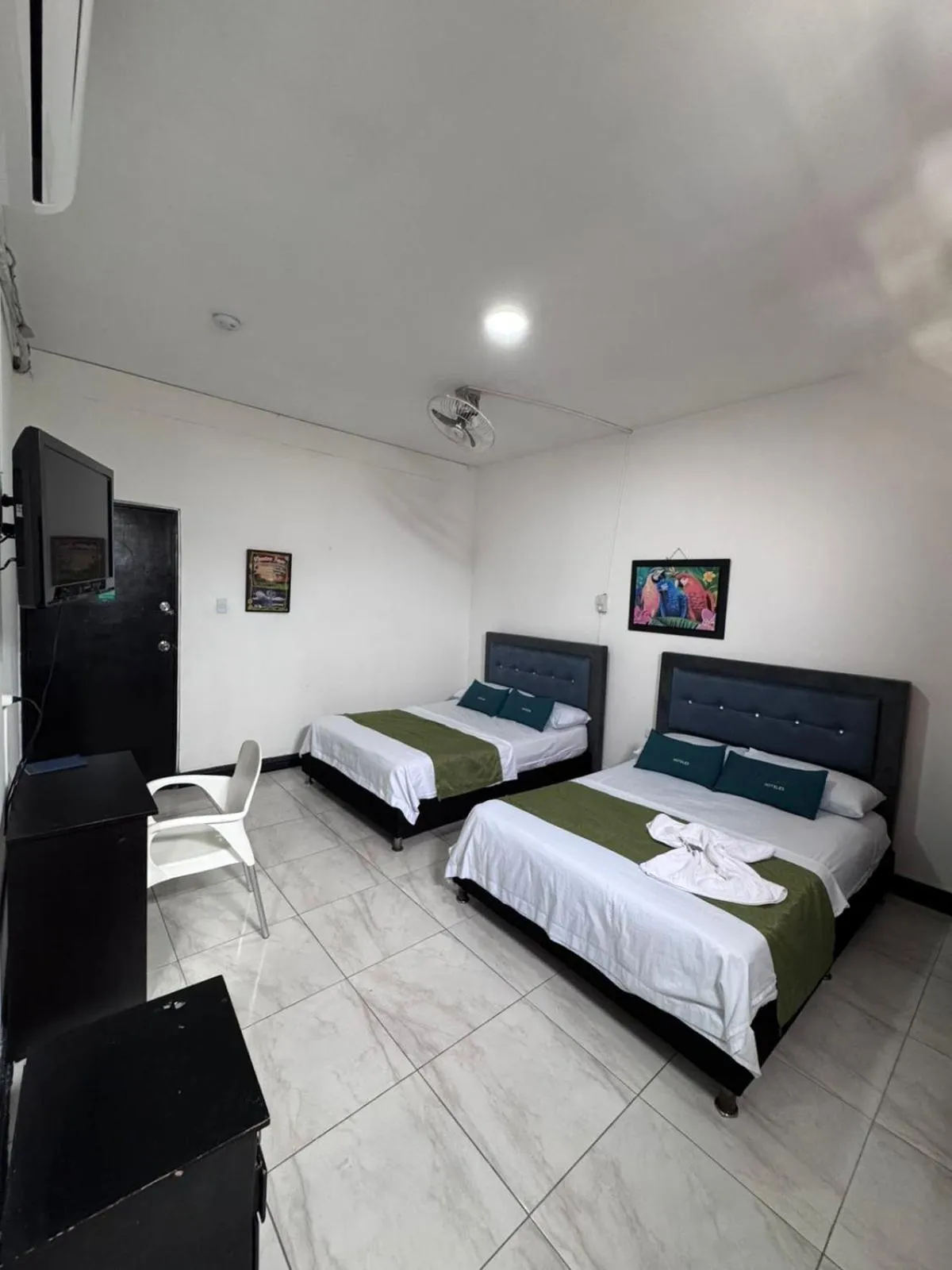 Bed in Hotel Sion Real