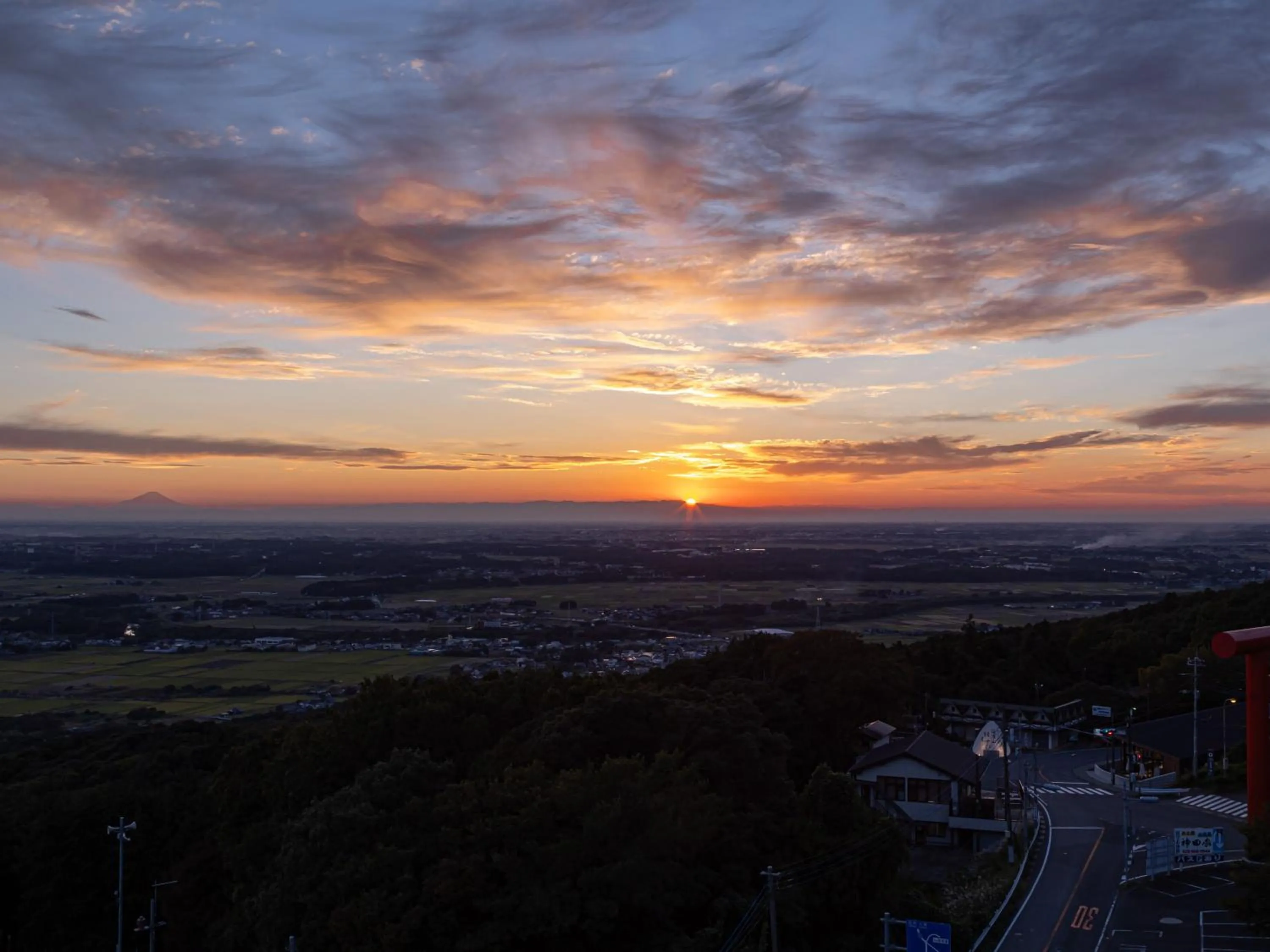 Sunset in Kamenoi Hotel Tsukubasan