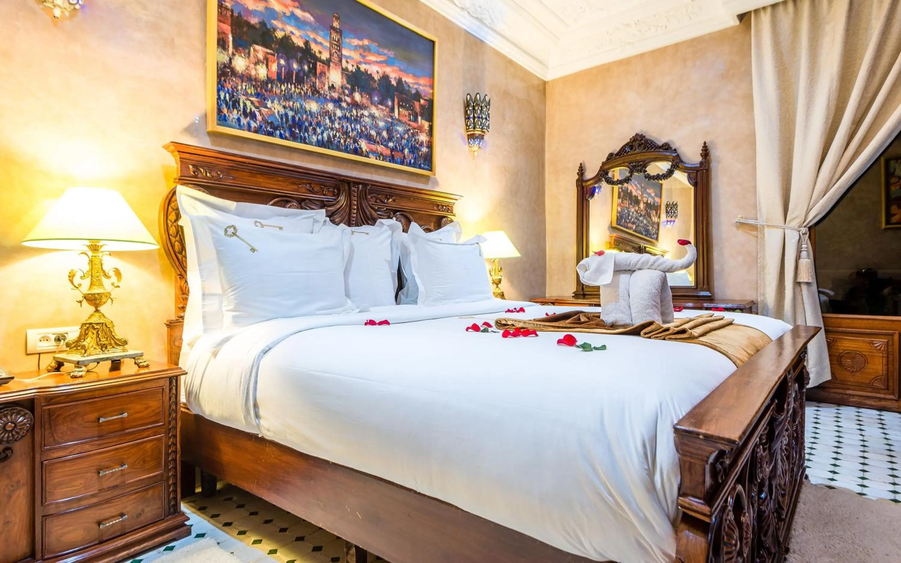 Bedroom in Hivernage Secret Suites & Garden