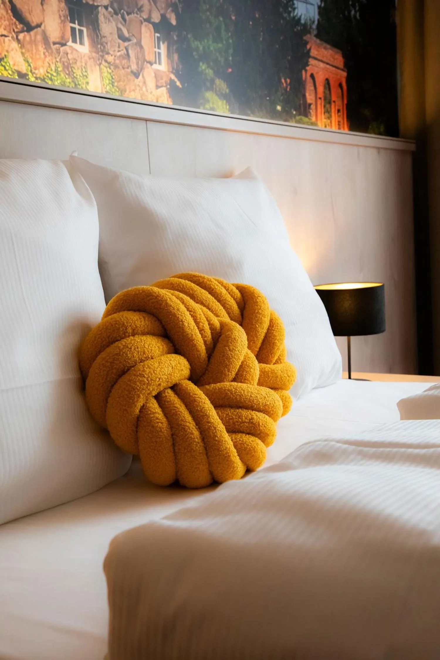 Bed in Hotel Restaurant Elbebrücke