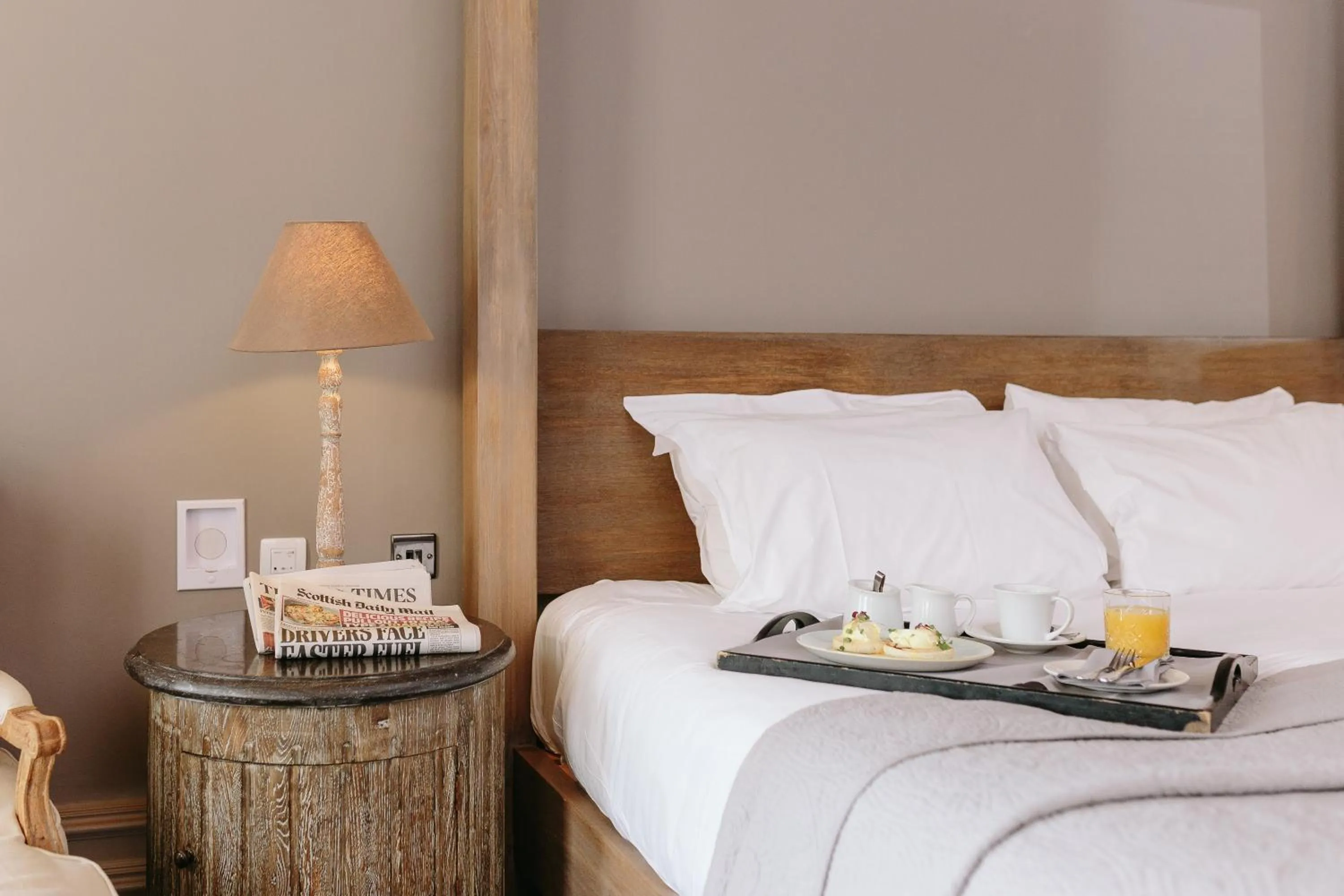 Decorative detail, Bed in Murrayfield Hotel