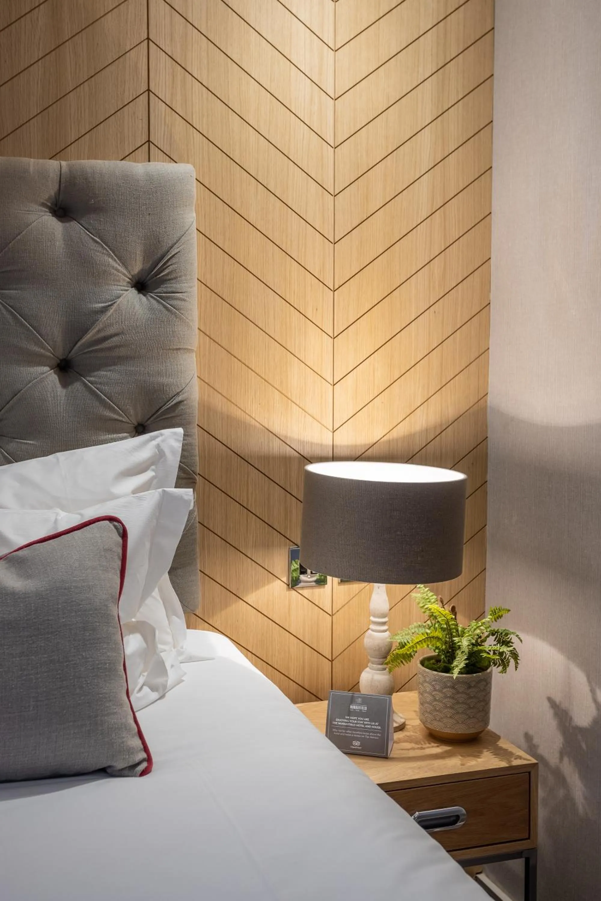 Decorative detail, Bed in Murrayfield Hotel