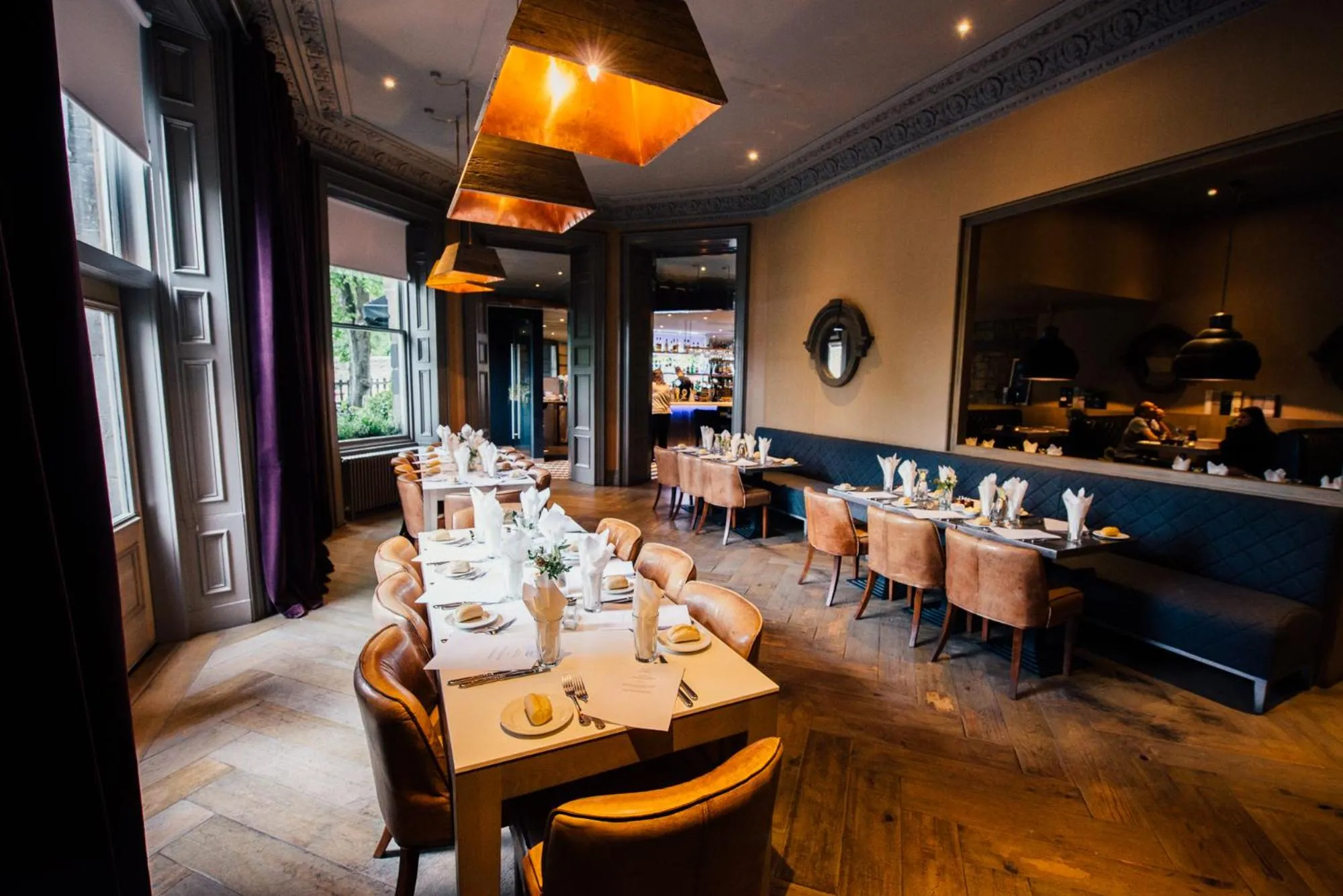 Restaurant/places to eat in Murrayfield Hotel