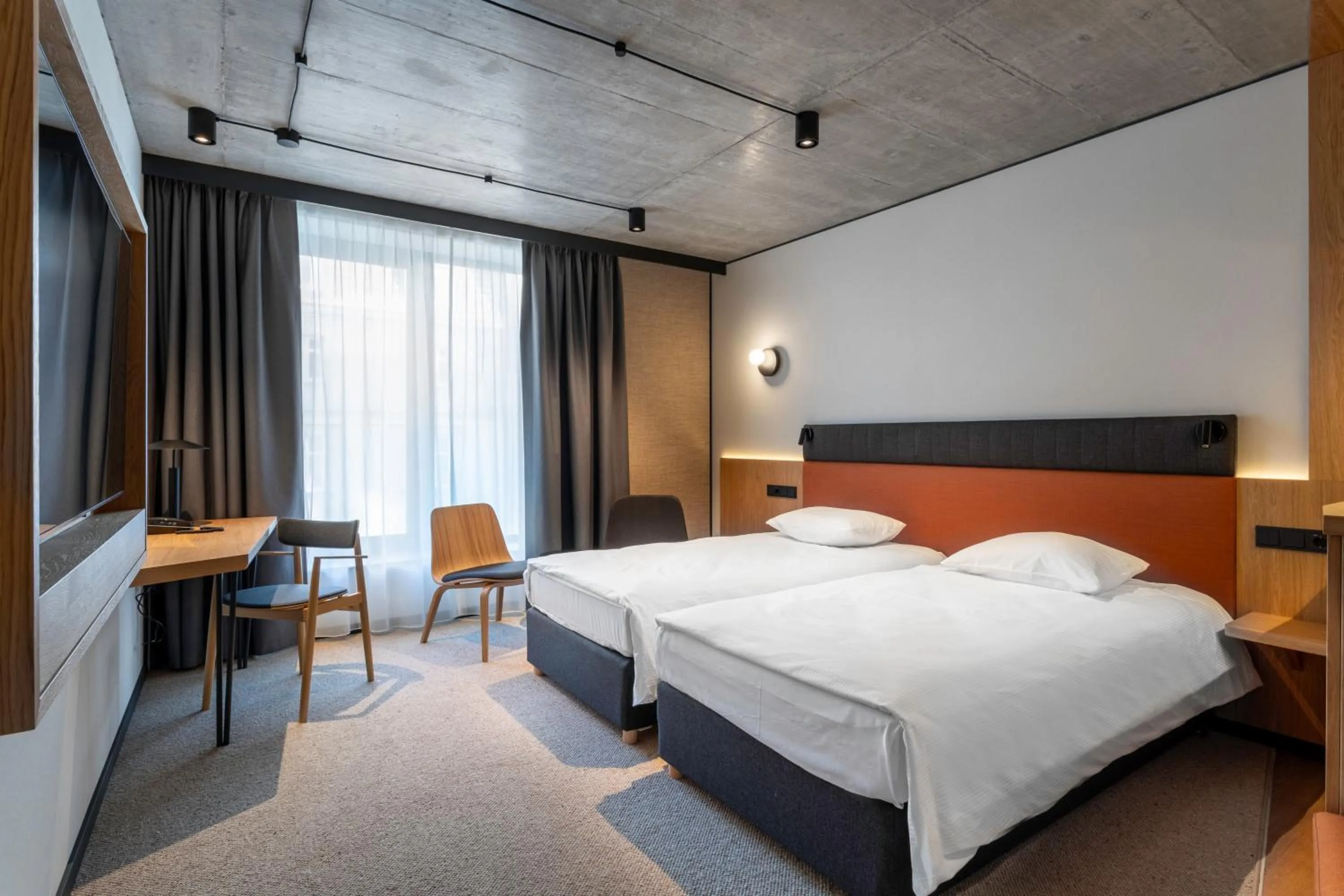 Bed in Qubus Hotel Katowice