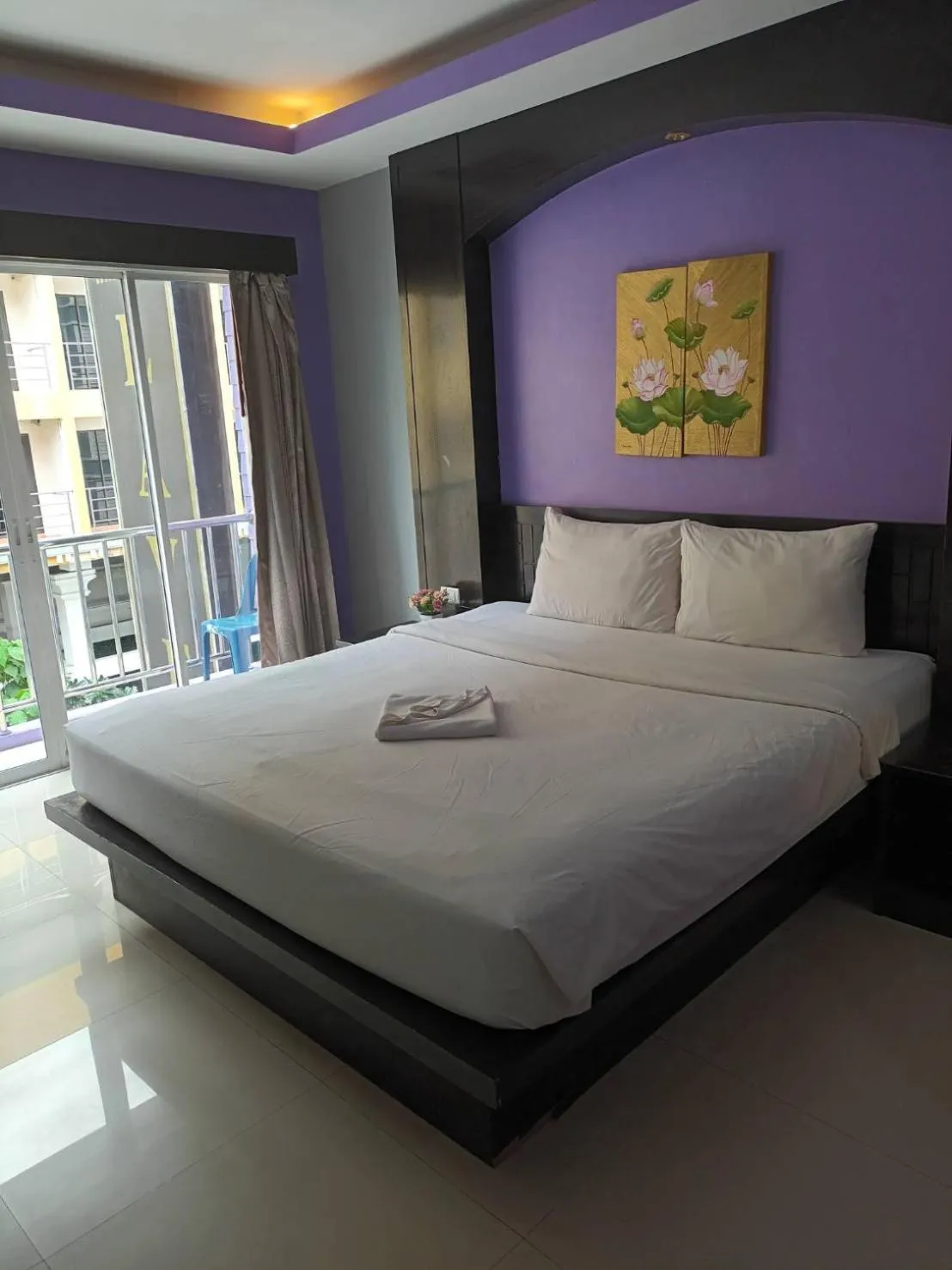 Bed in New Lavender Hotel Patong