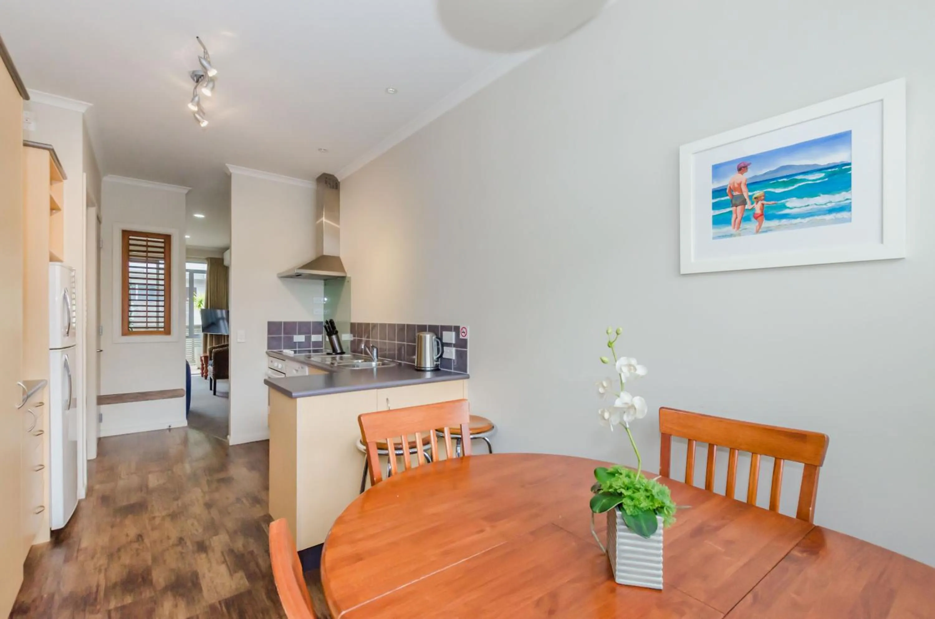 Kitchen or kitchenette in Raumati Sands Resort