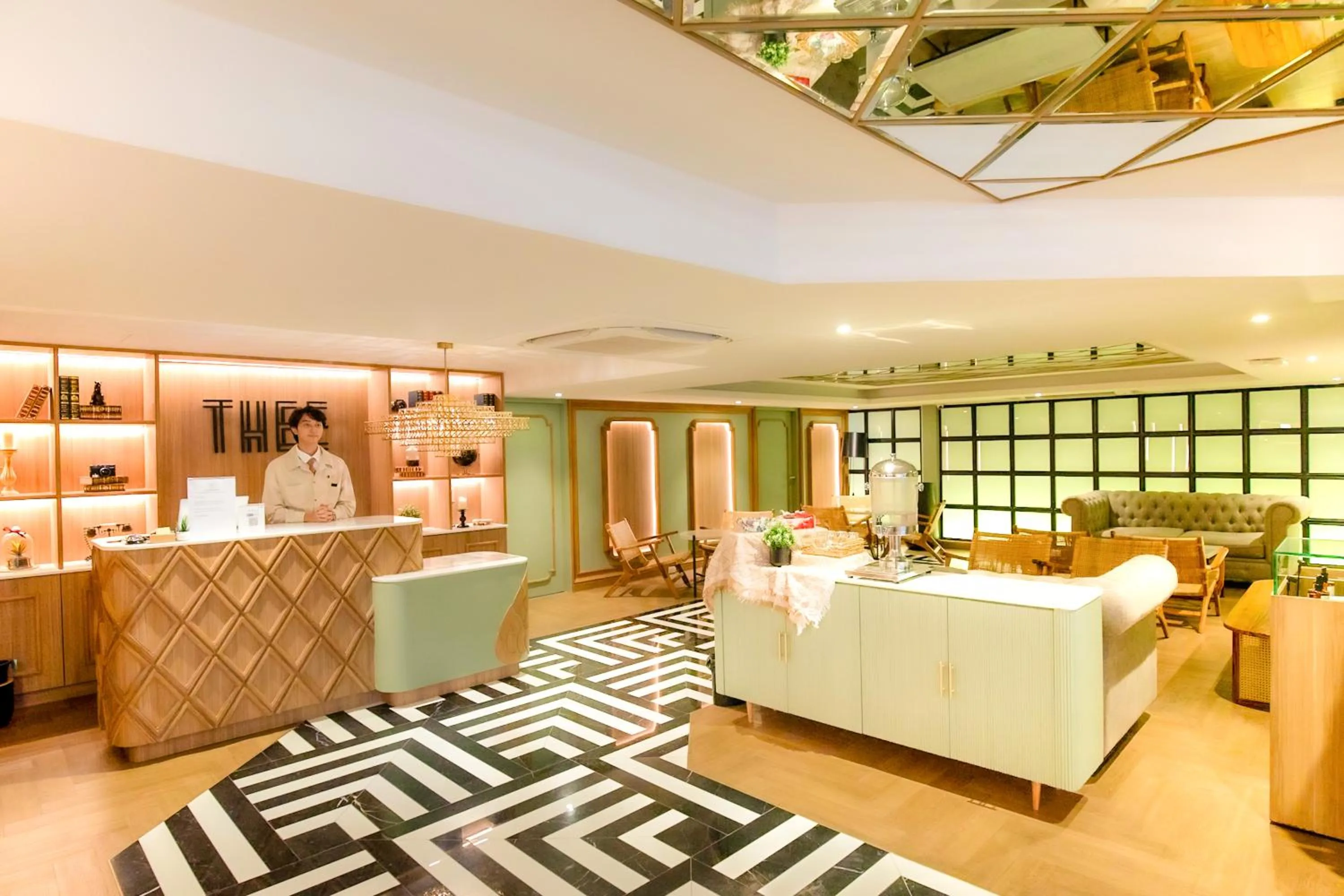 Lobby or reception in THEE Bangkok by TH District "newly renovated"