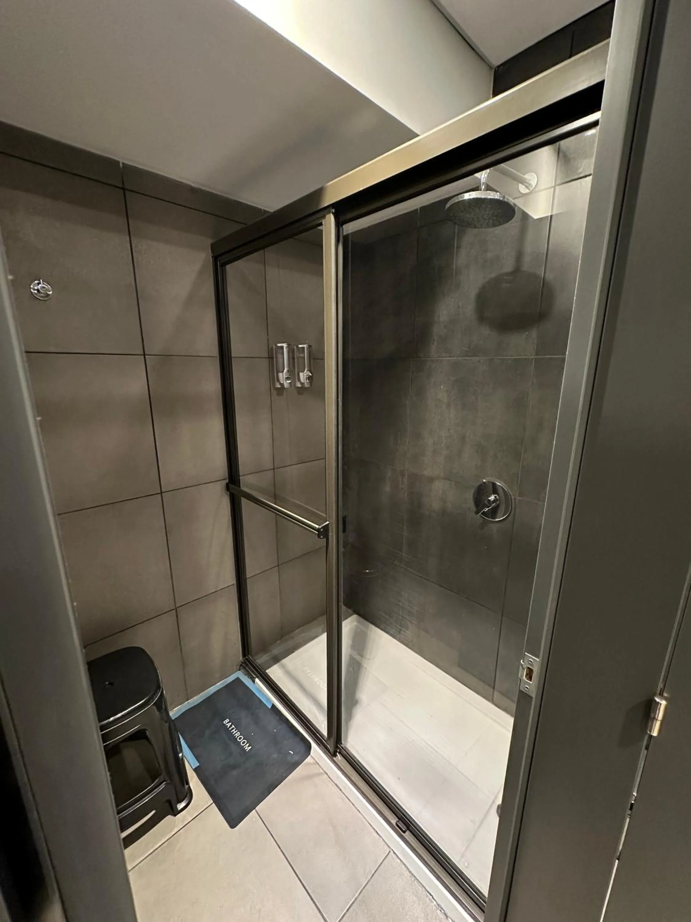 Shower in MONS hostel