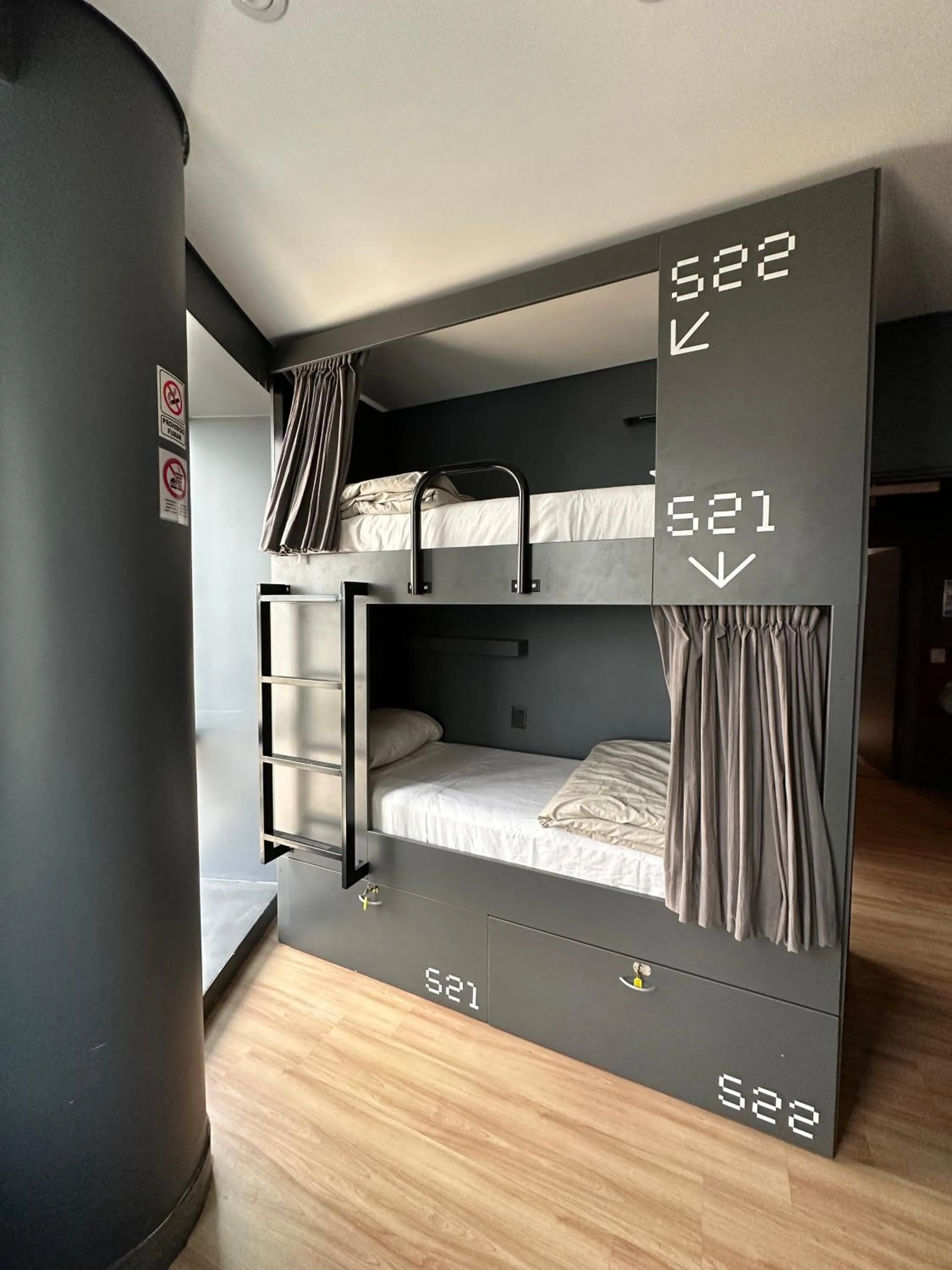 View (from property/room), Bed in MONS hostel