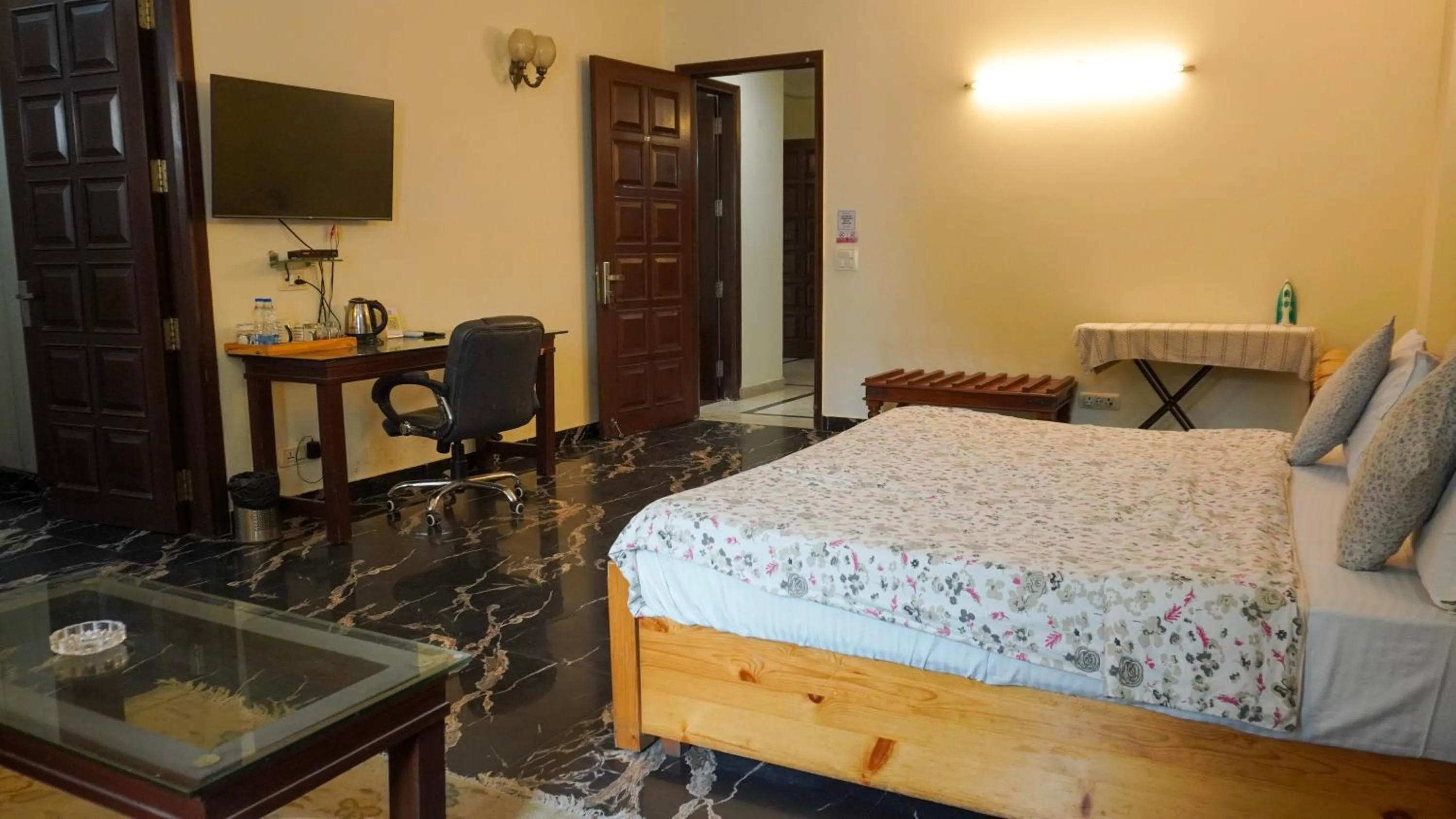 Bed in Perch Arbor Suites