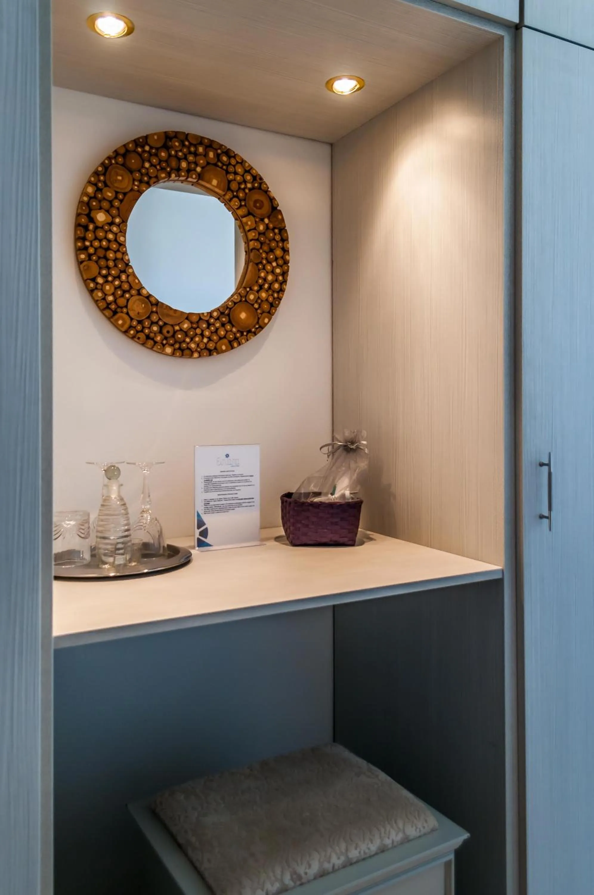 Decorative detail in Eiriana Luxury Suites