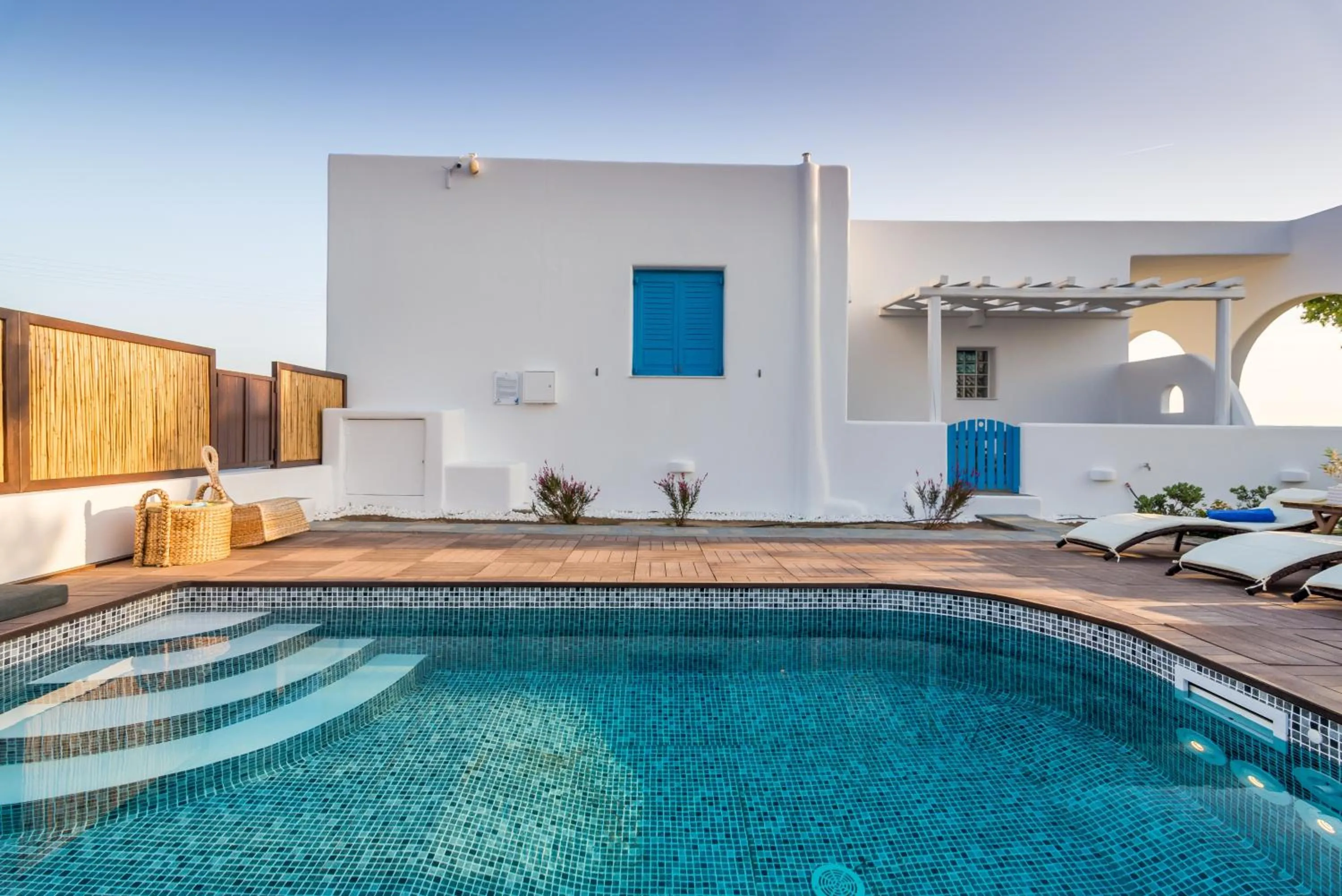 Pool view in Eiriana Luxury Suites