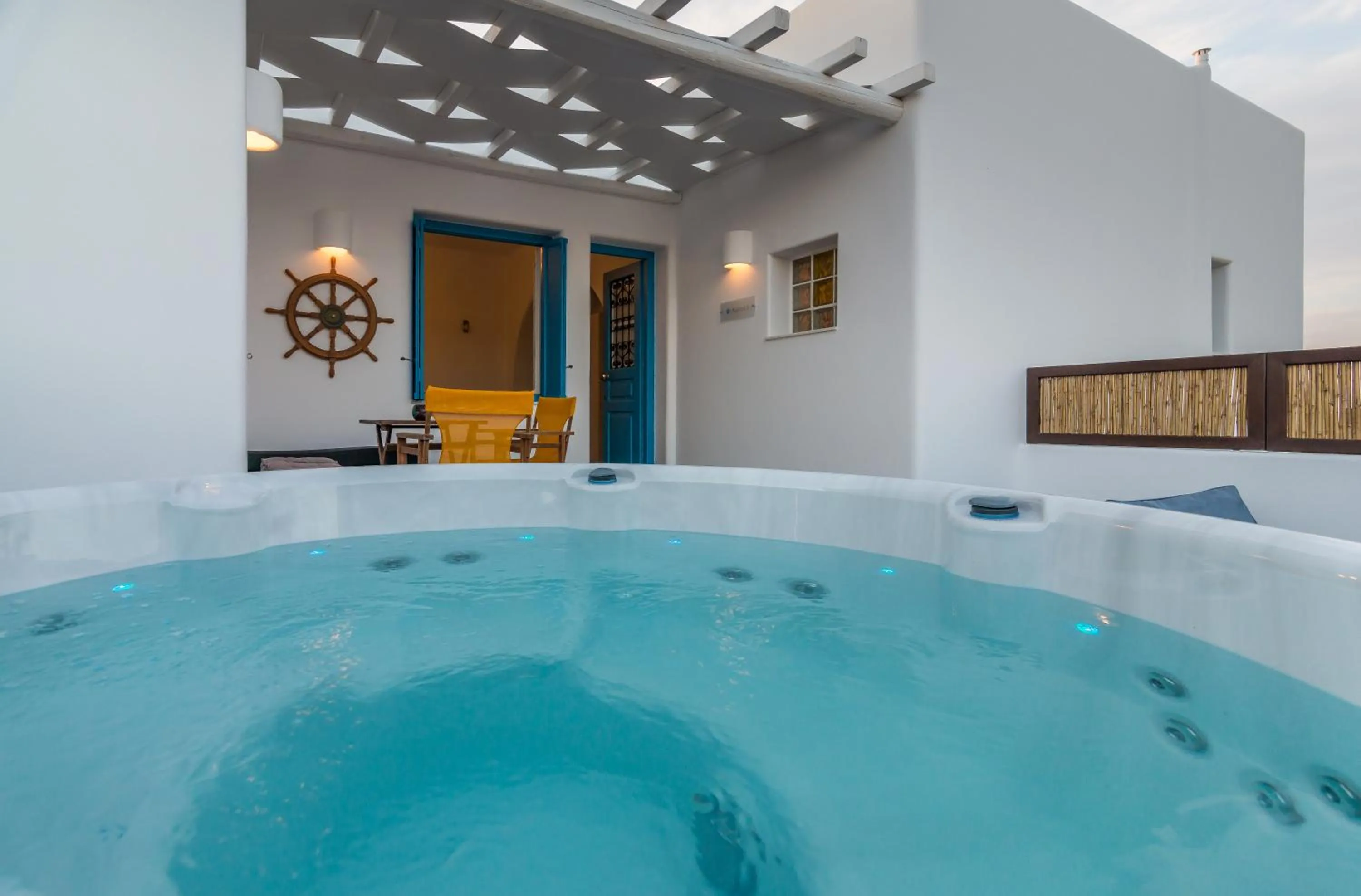Hot Tub in Eiriana Luxury Suites