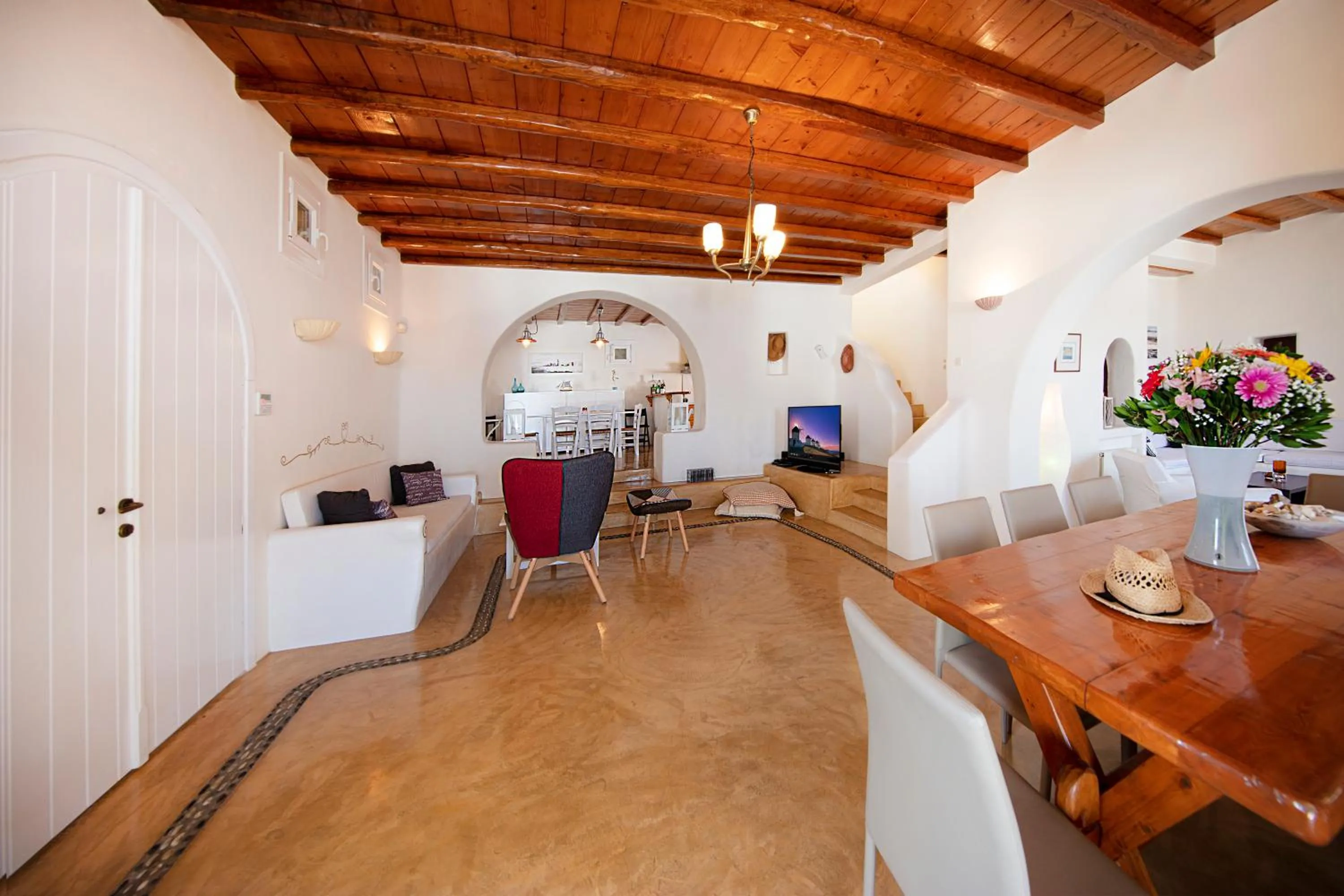 Seating area in Villas Kappas