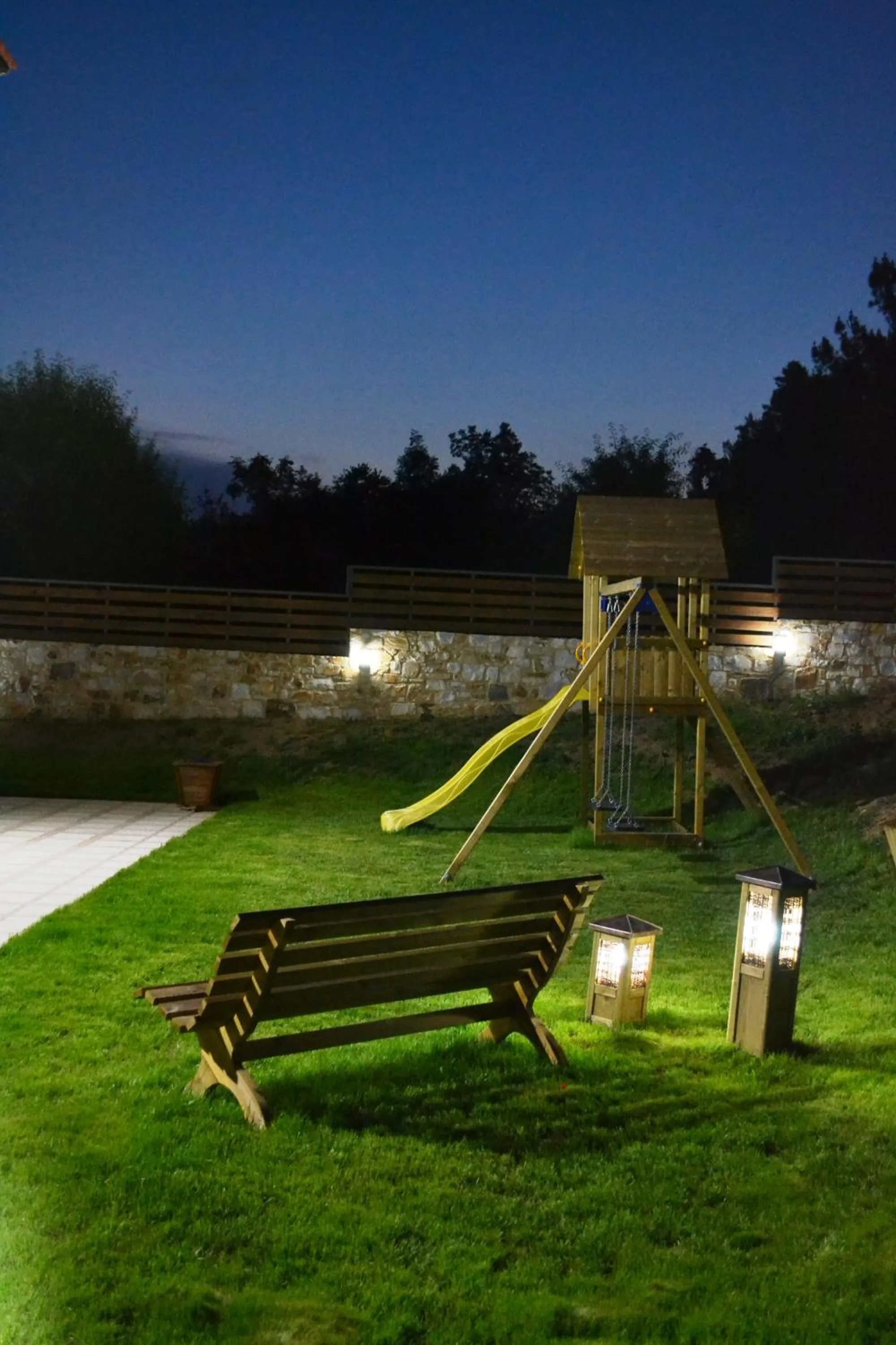 Children play ground in Evmorfes Villas