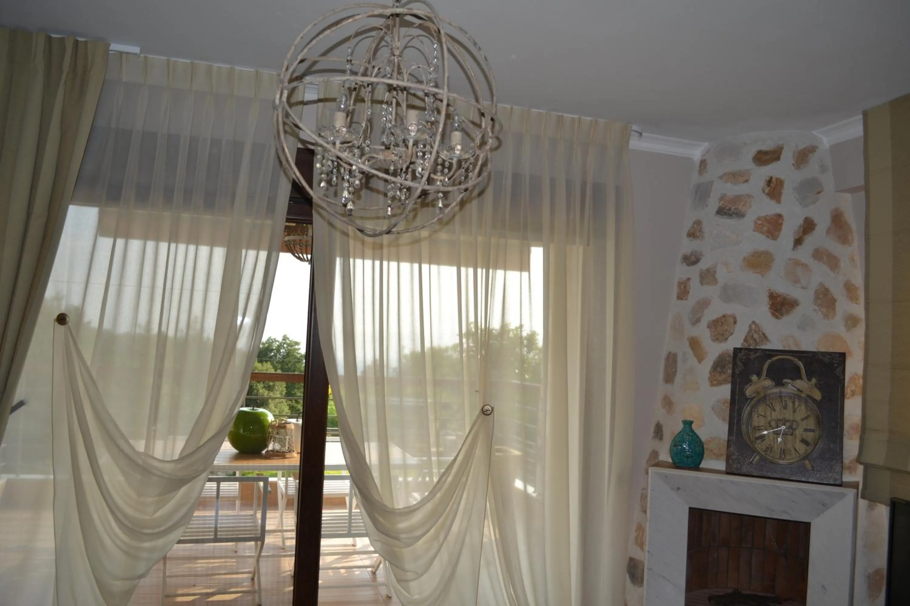 Living room in Evmorfes Villas