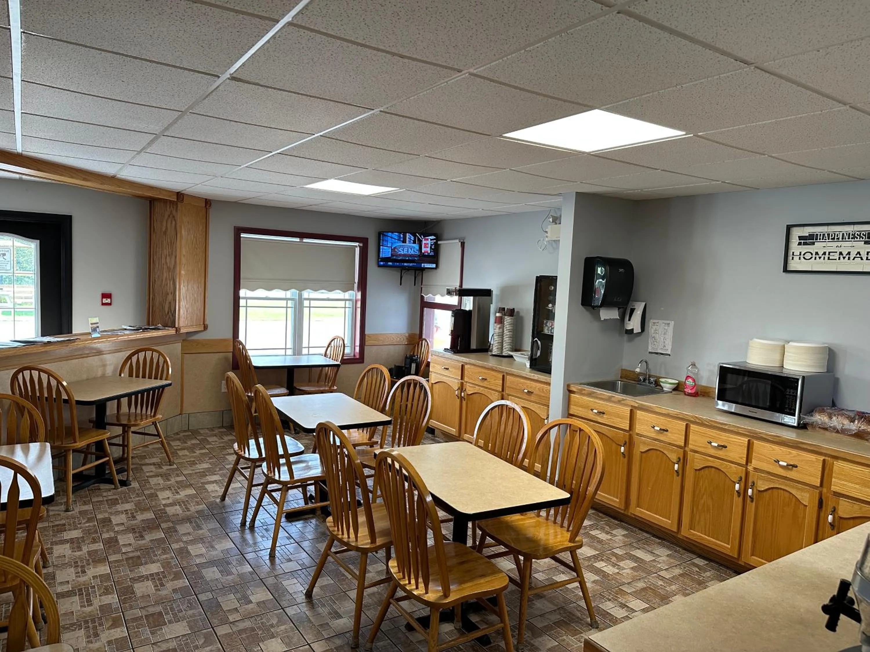 Breakfast in Travellers Inn Fredericton NB