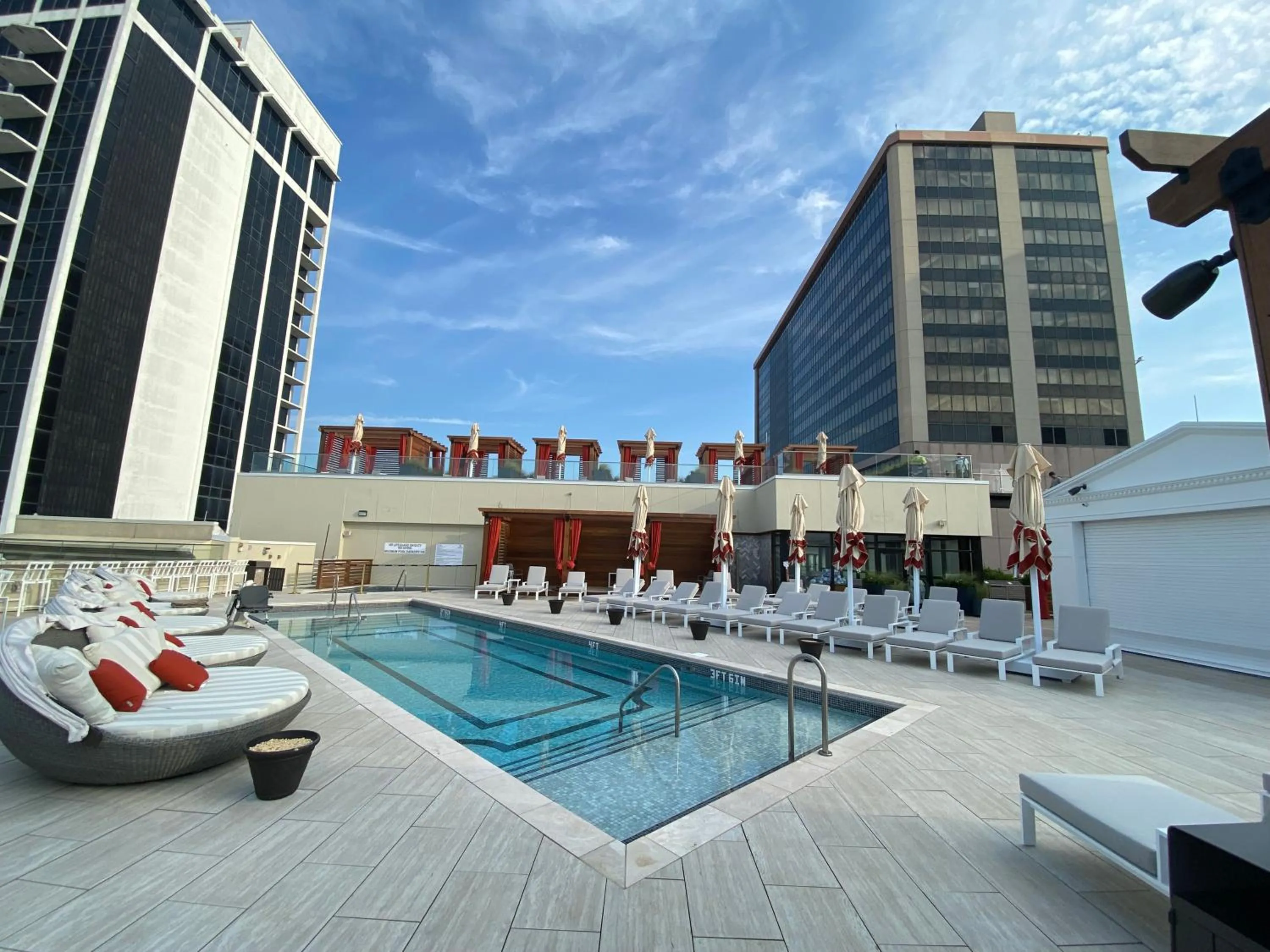 Swimming pool in Nobu Hotel at Caesars Atlantic City