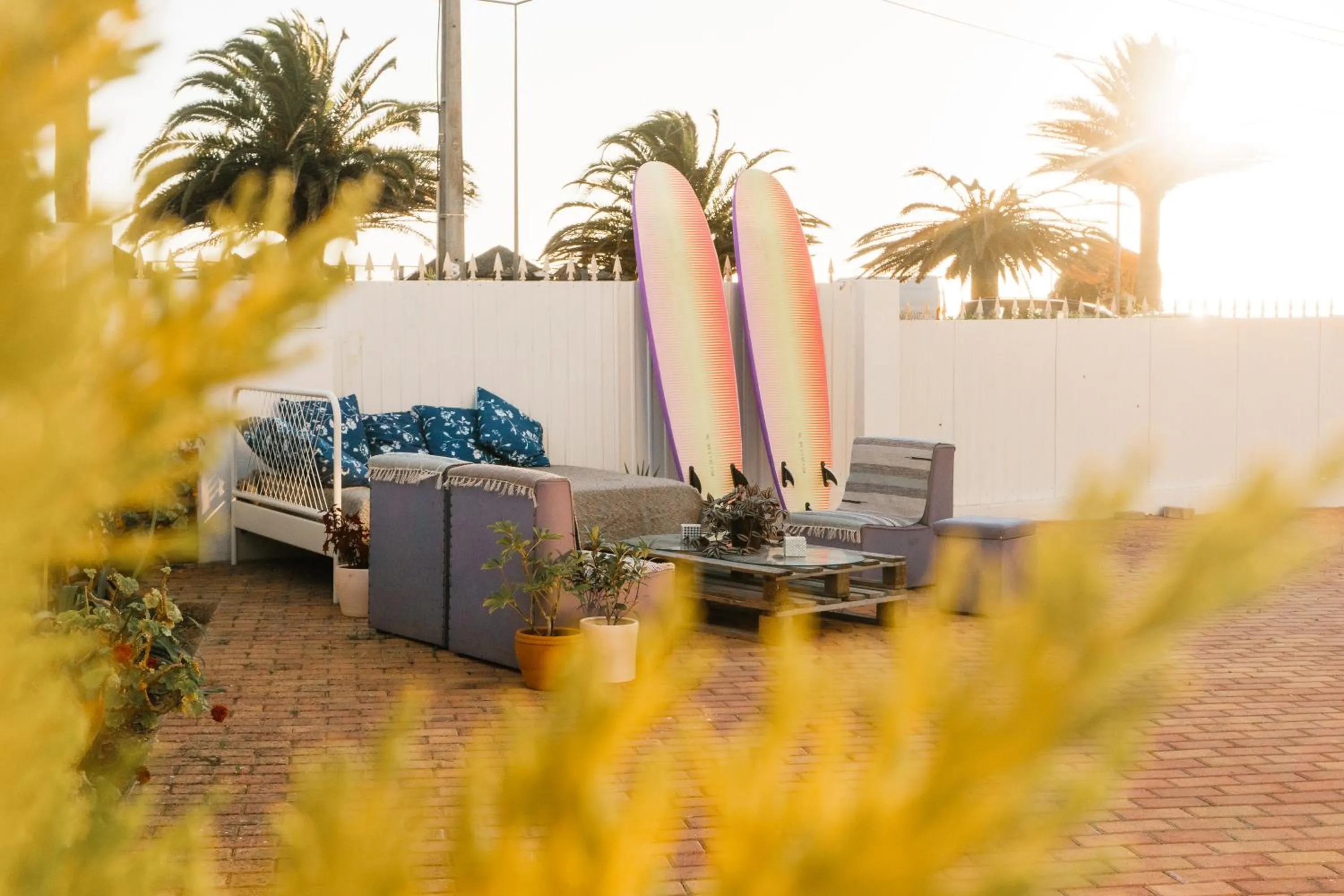 Patio in Hospedium Hostel República Surf House