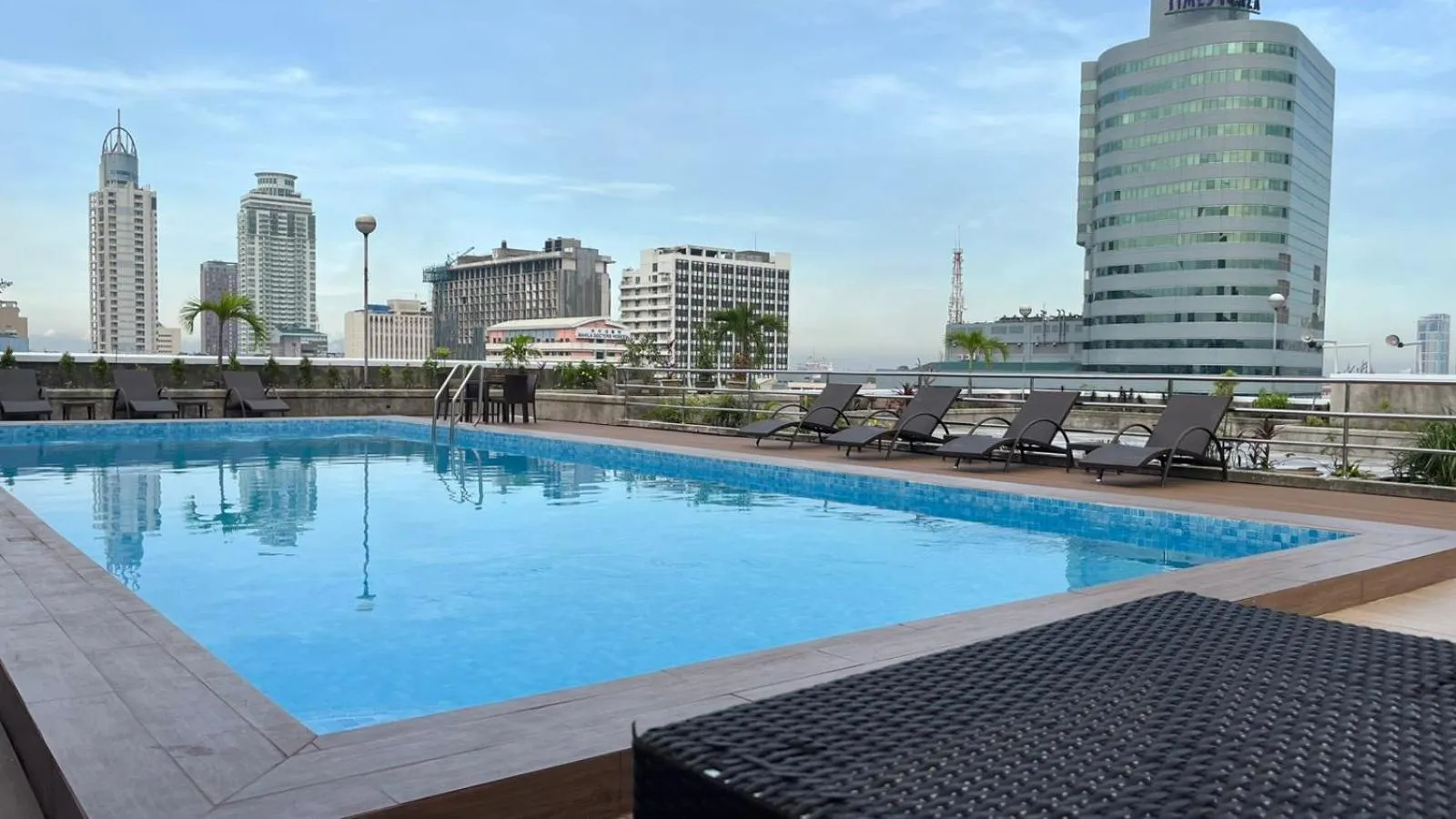 Pool view in Pearl Manila Hotel