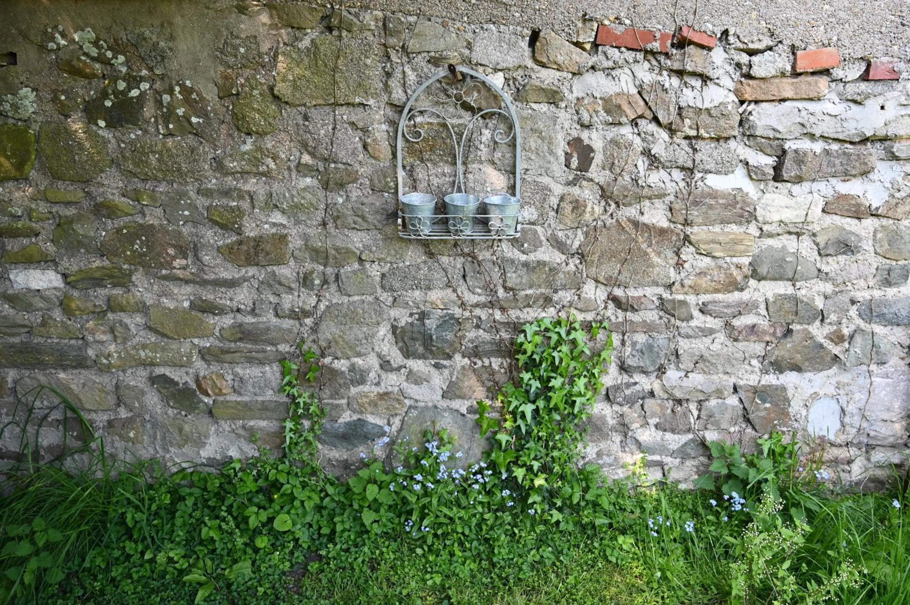 Garden in Logis Hôtel La Demeure du Perron