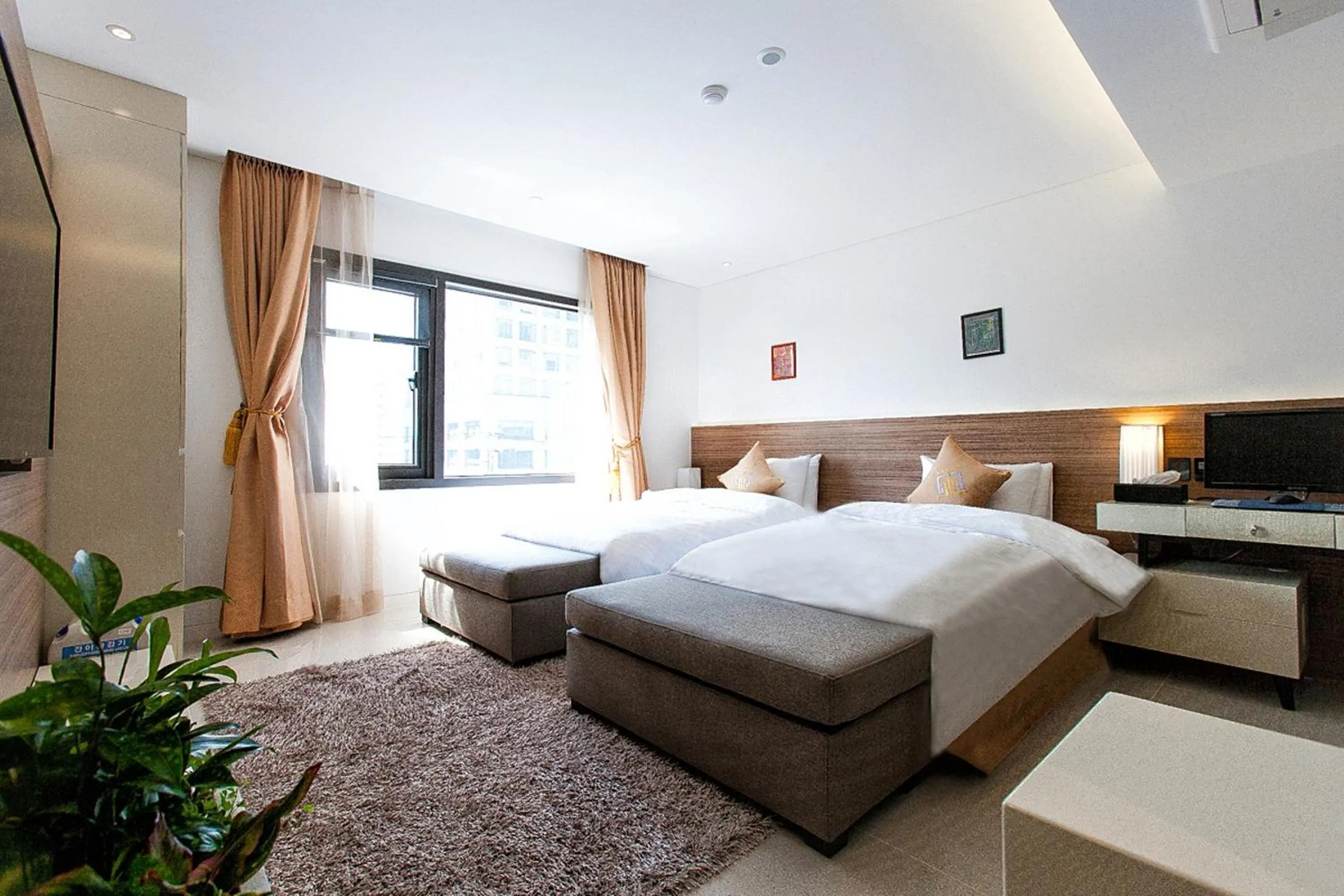 Bed in Golden Hotel Incheon