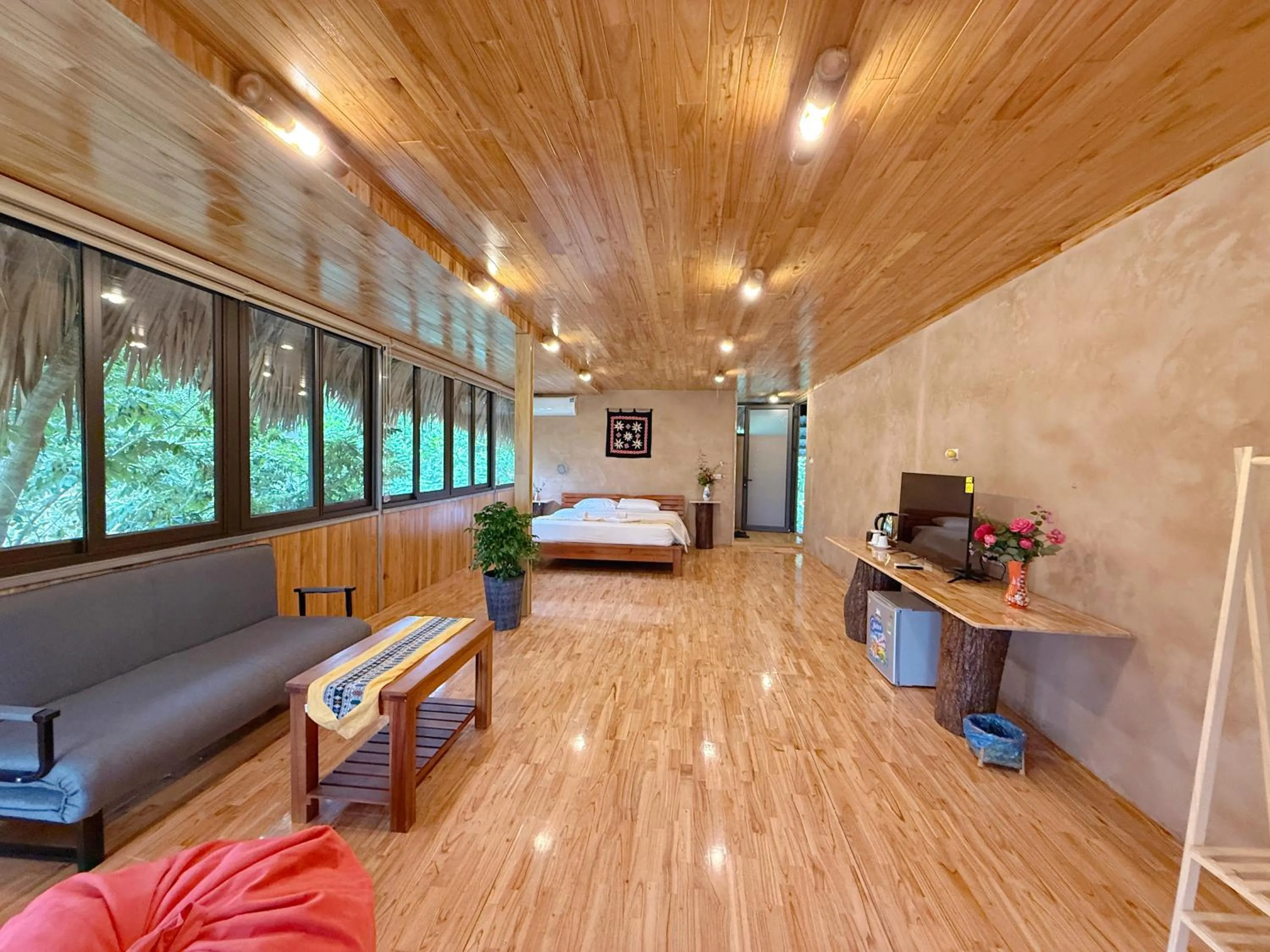 Bedroom, Bed in Mai Chau Onsen Retreat