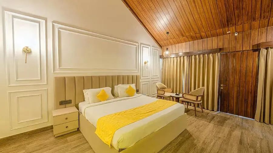 Bed in Silver Sand Beach Resort Havelock