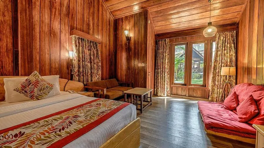 Bed in Silver Sand Beach Resort Havelock