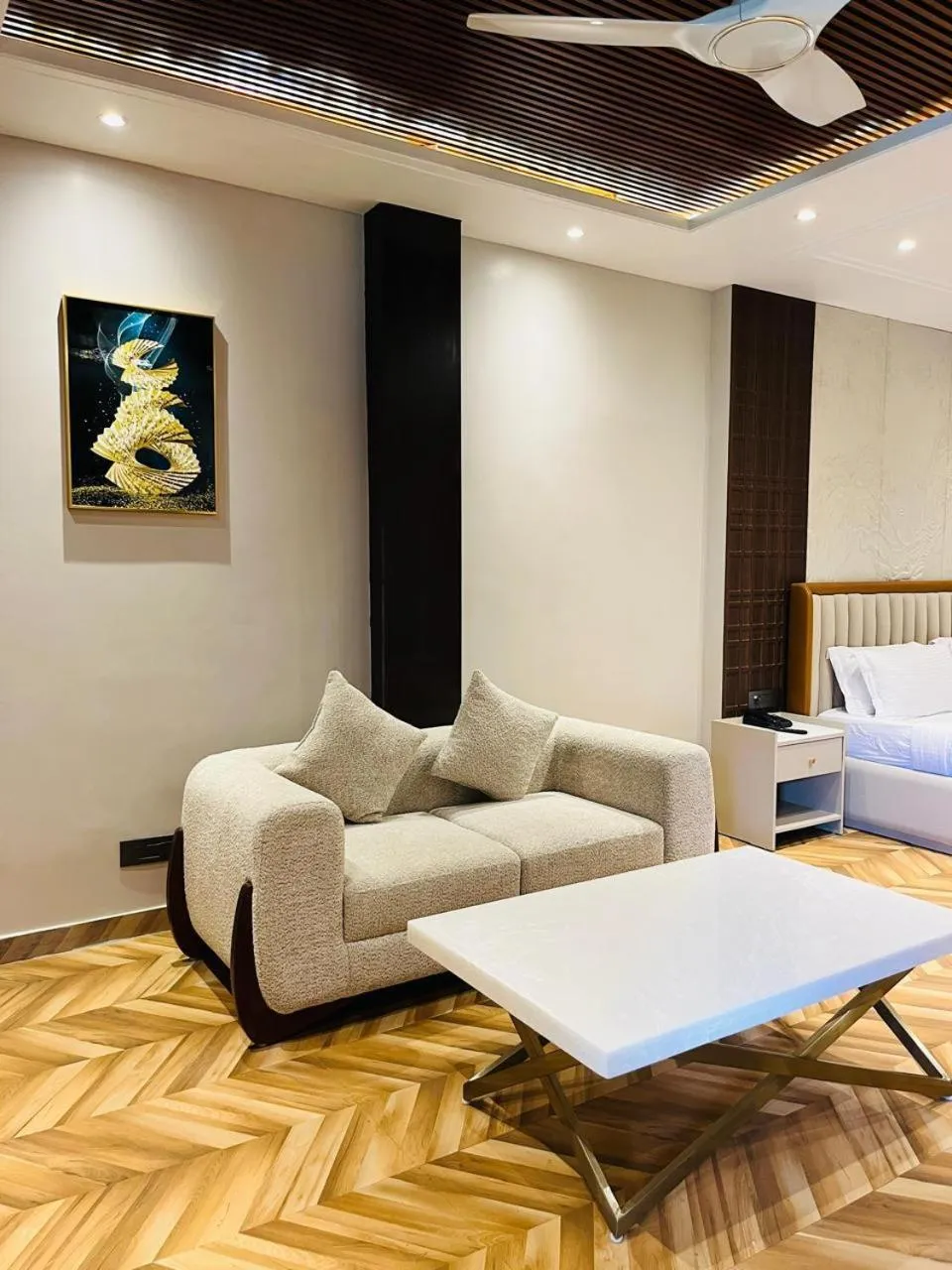 Seating area in Silver Sand Beach Resort Havelock