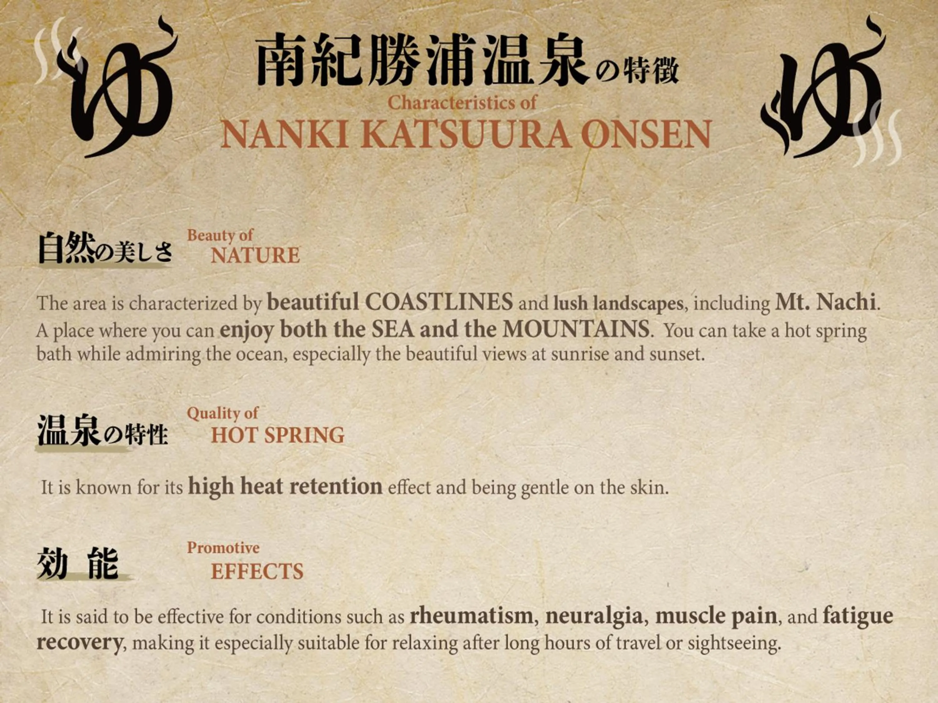 Hot Spring Bath in KAMENOI HOTEL Nachi Katsuura