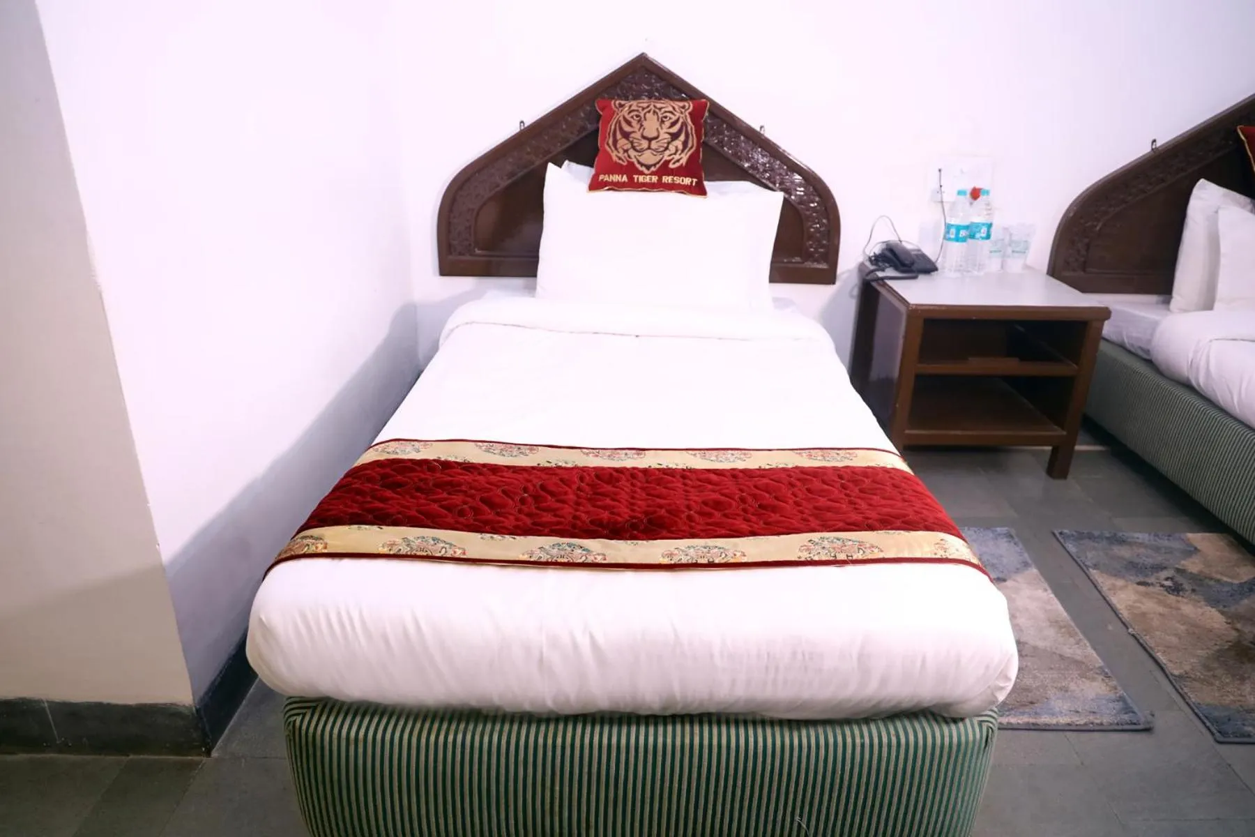 Bedroom, Bed in Panna Tiger Resort- Riverside Property
