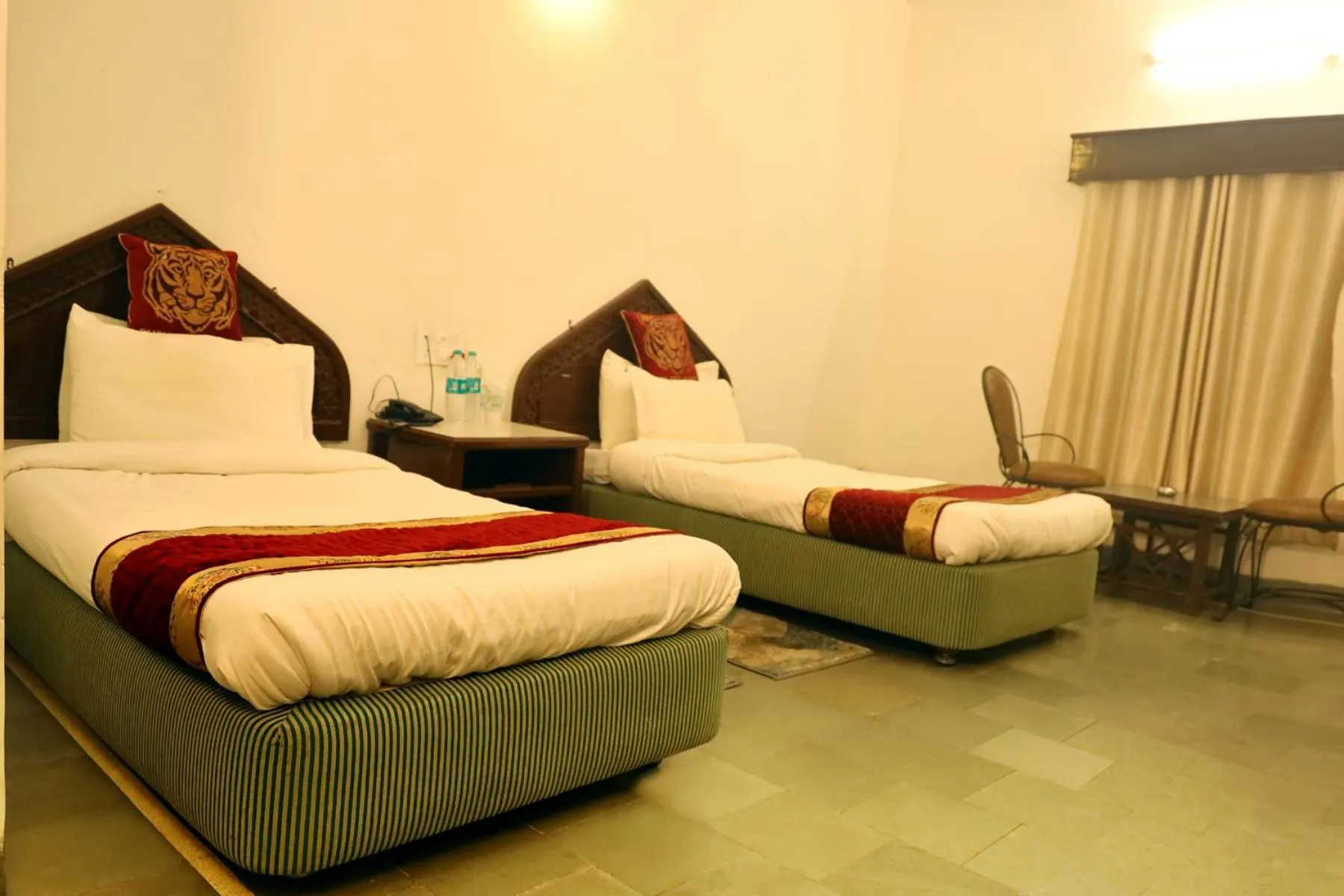Photo of the whole room, Bed in Panna Tiger Resort- Riverside Property