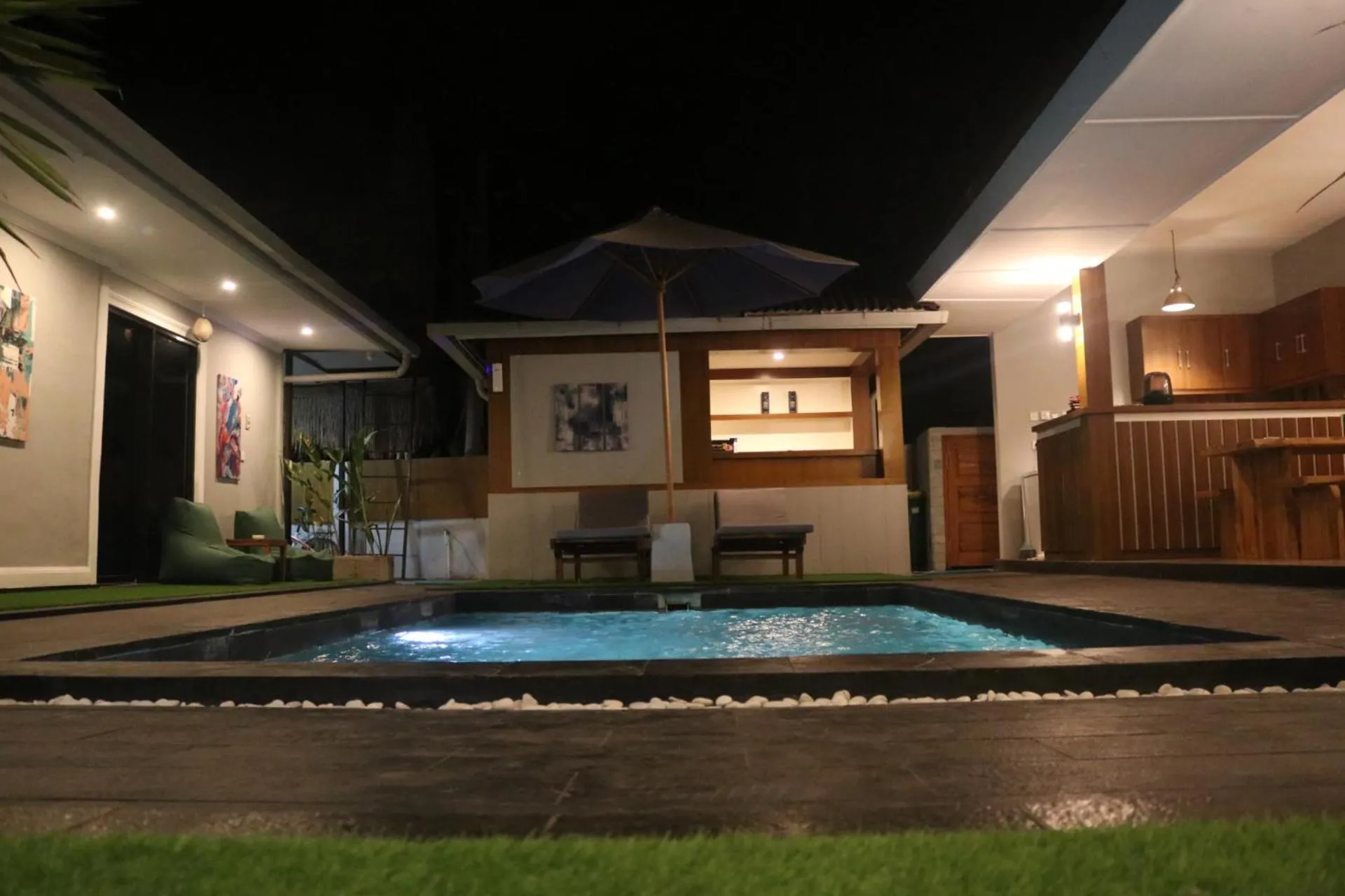 Pool view in BALE DATU BUNGALLOW