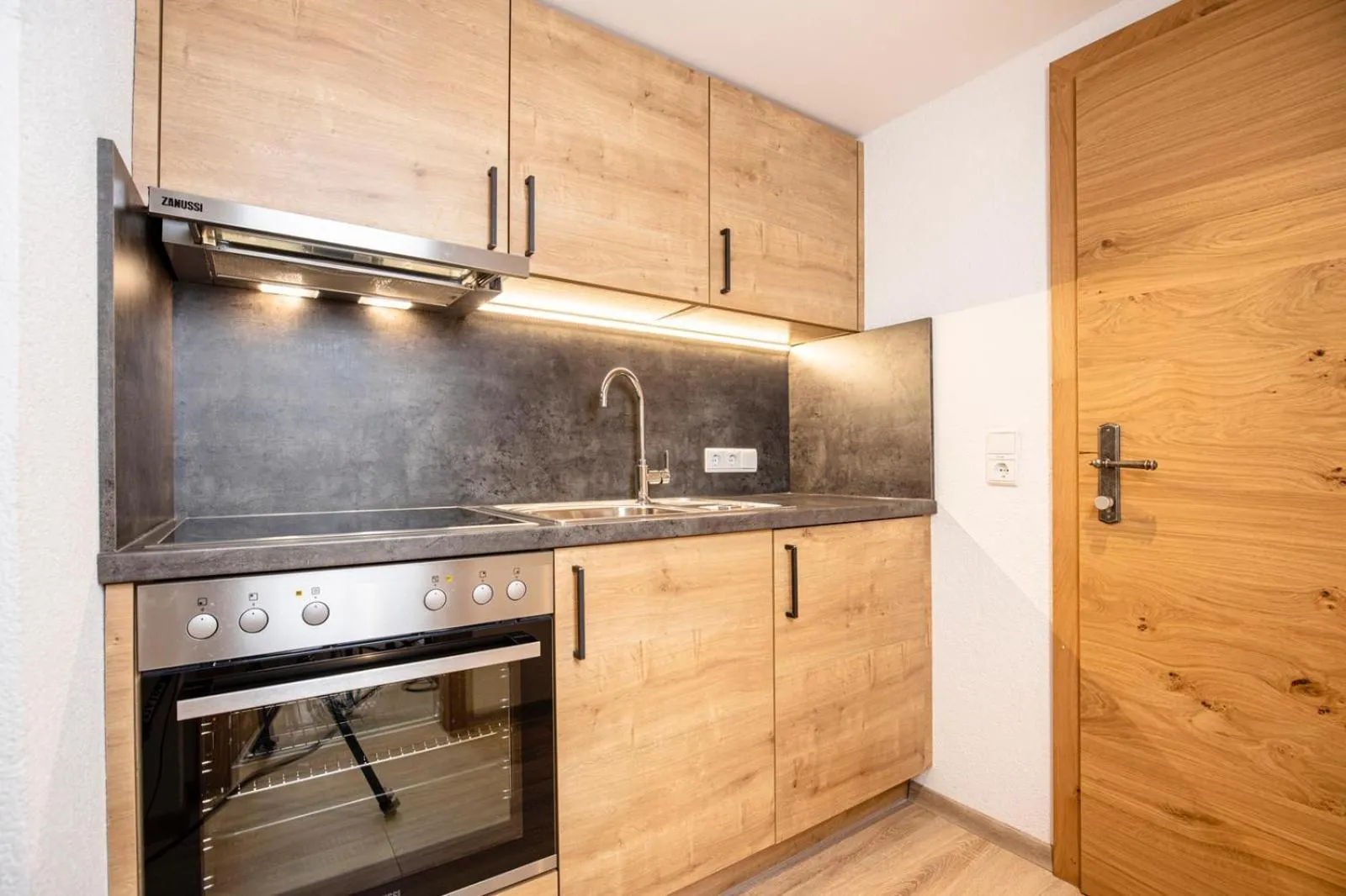 Kitchen or kitchenette in Appartements Schrambacherhof