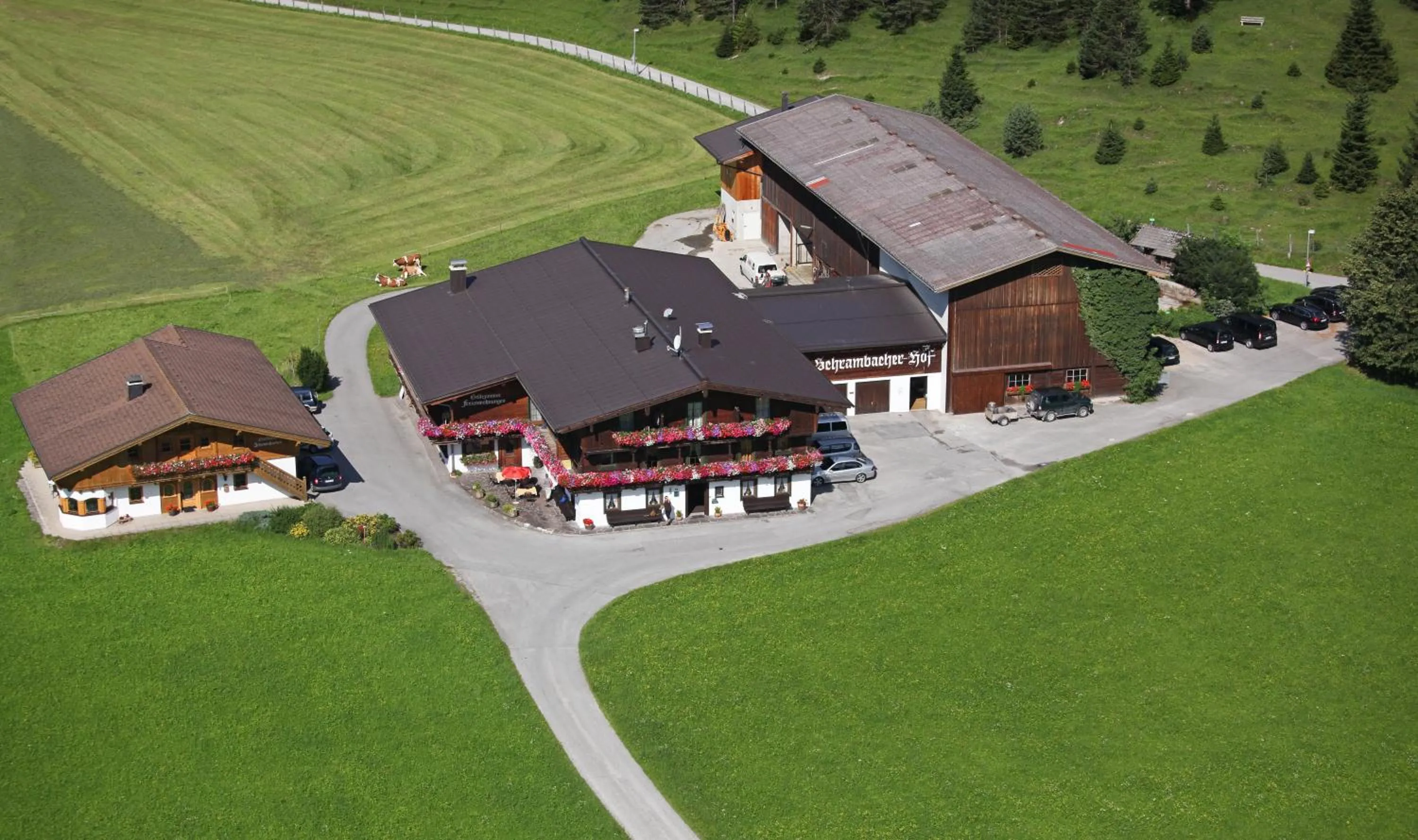 Bird's eye view in Appartements Schrambacherhof