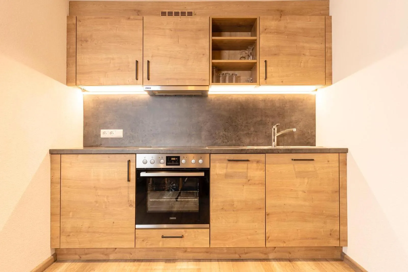 Kitchen or kitchenette in Appartements Schrambacherhof